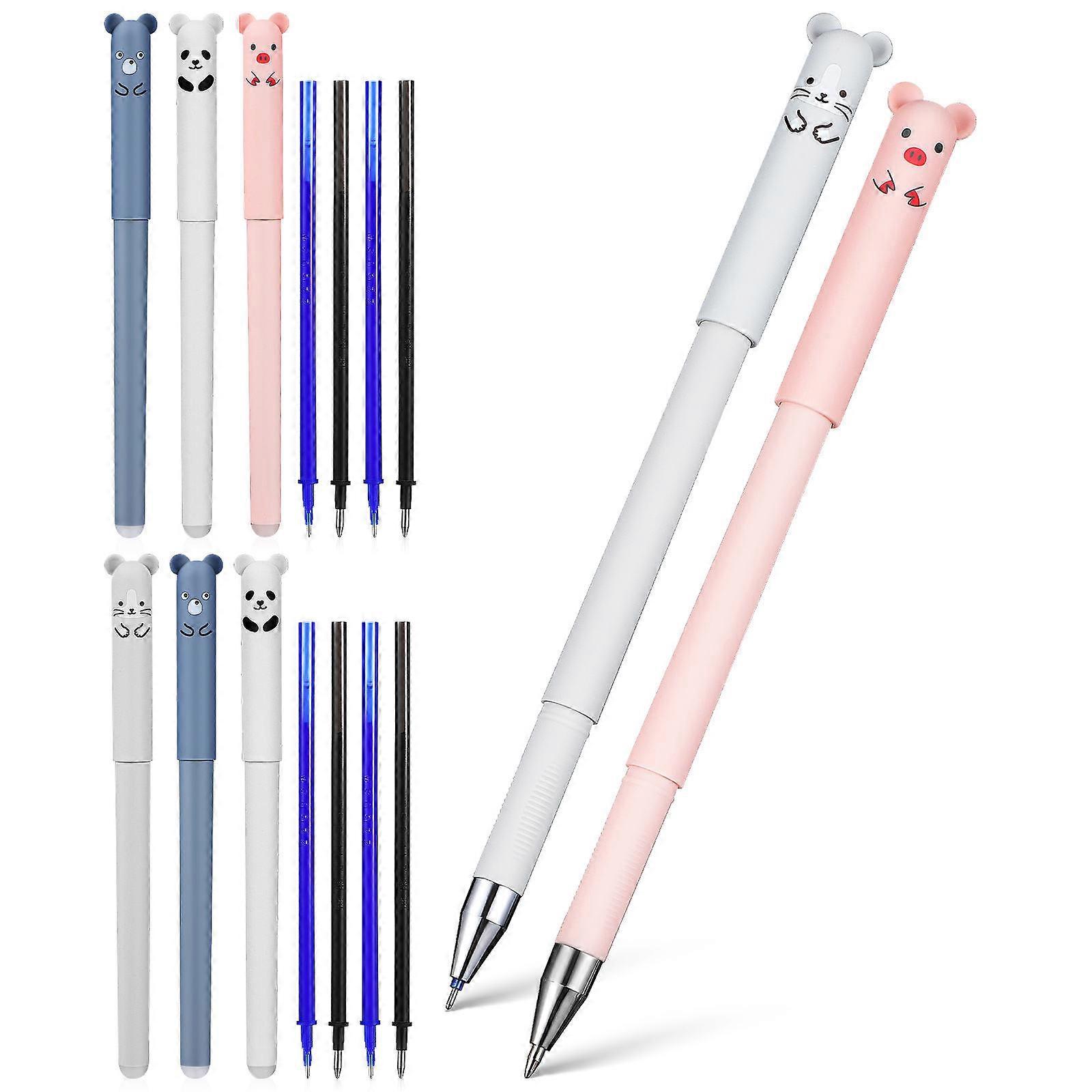Erasable Ink 32 Pcs Ballpoint Pens For Kids Students Assorted Color Homework Drawing