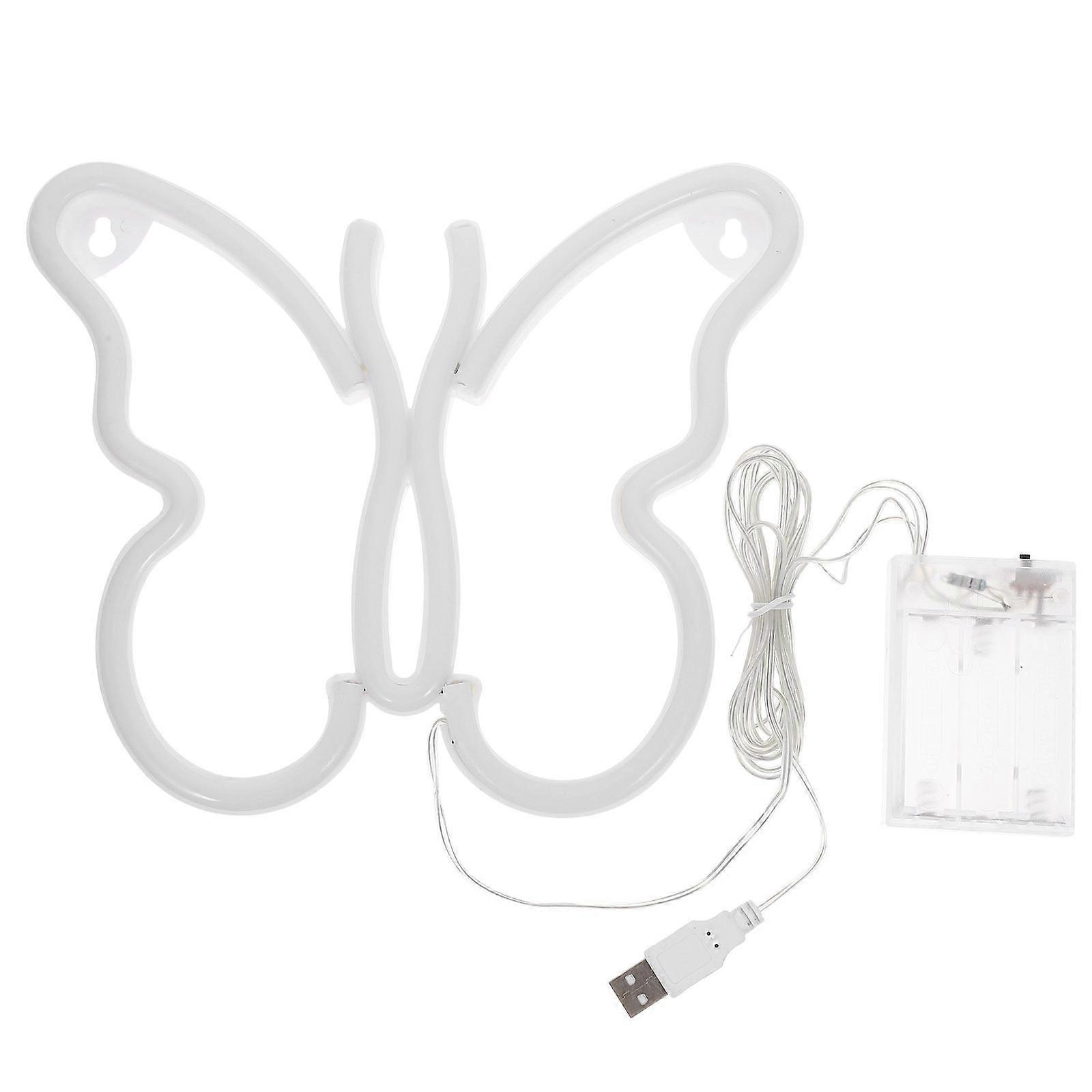 LED Neon Lamp Butterflies Neon Sign for Bar Decor 4Pcs Set