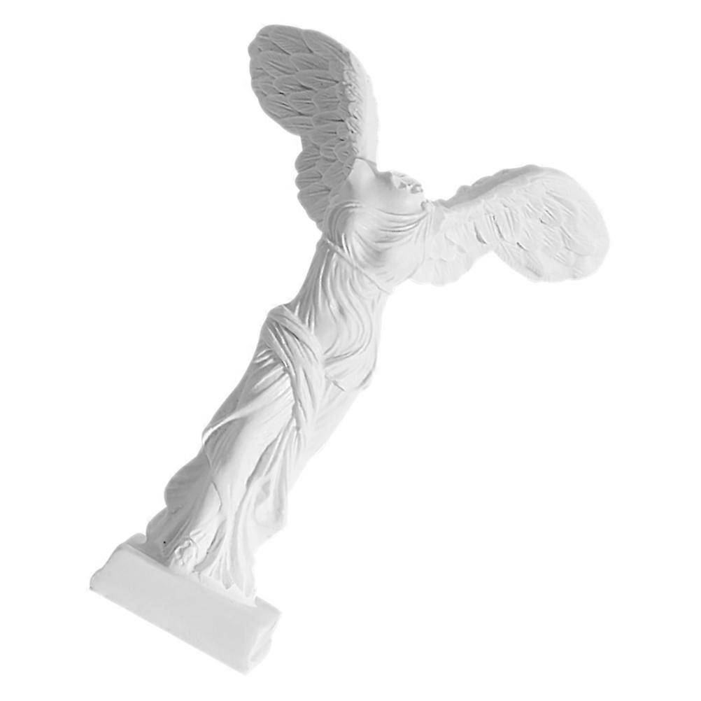 Winged Victory Goddess Statue Resin Sculpture for Bookshelf Decor 2Pcs