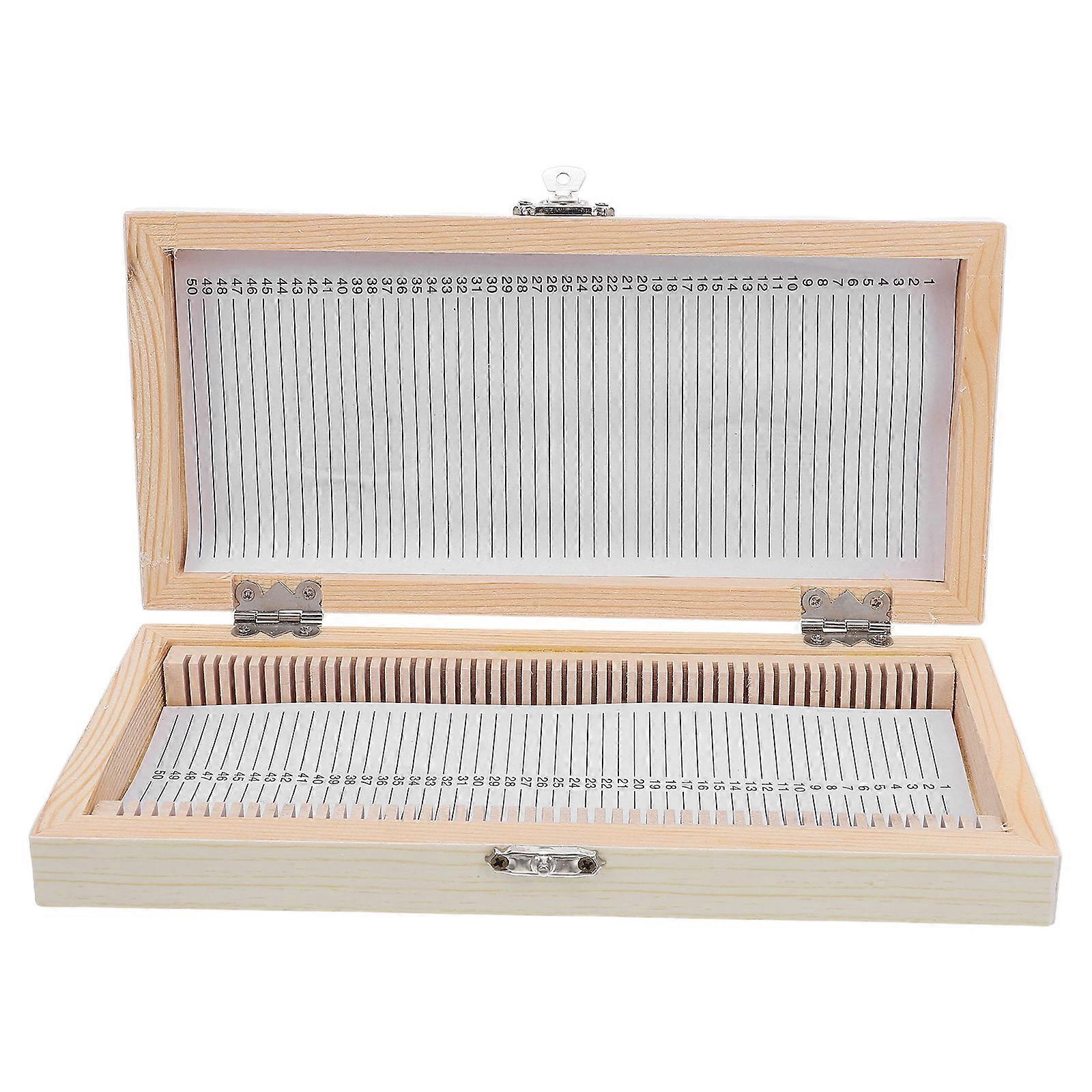 Microscope Slide Storage Case for Specimen with 3Pcs and 50 Slots