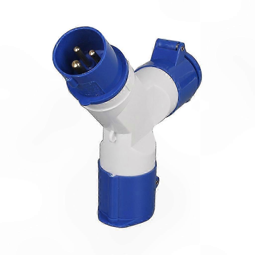 2/3 Way Electrical Hook Up Adapter for Camping Caravans Single 16A Splitter Connection