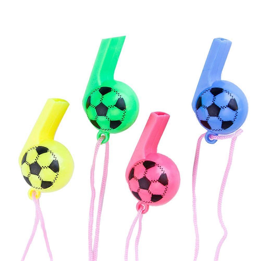Sports Event Cheerleading Whistle For Kids With Rope 5.5 X 3 X 3Cm Assorted Color 20Pcs
