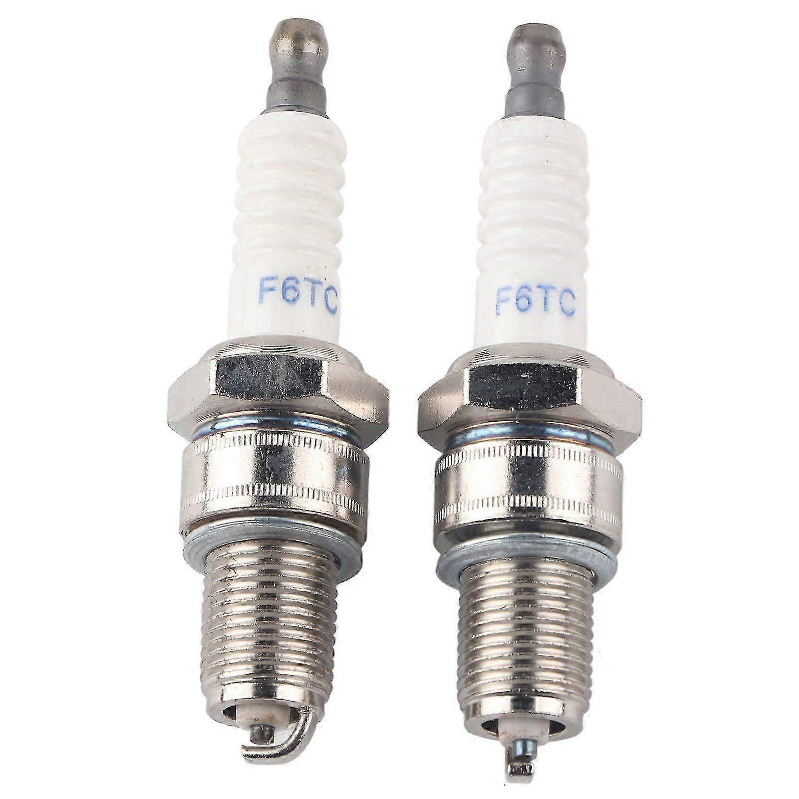 2PCS Spark Plug Replacement F6RTC for MTD 95110292 75110292 Torch Engine 131039 Lawn Mower