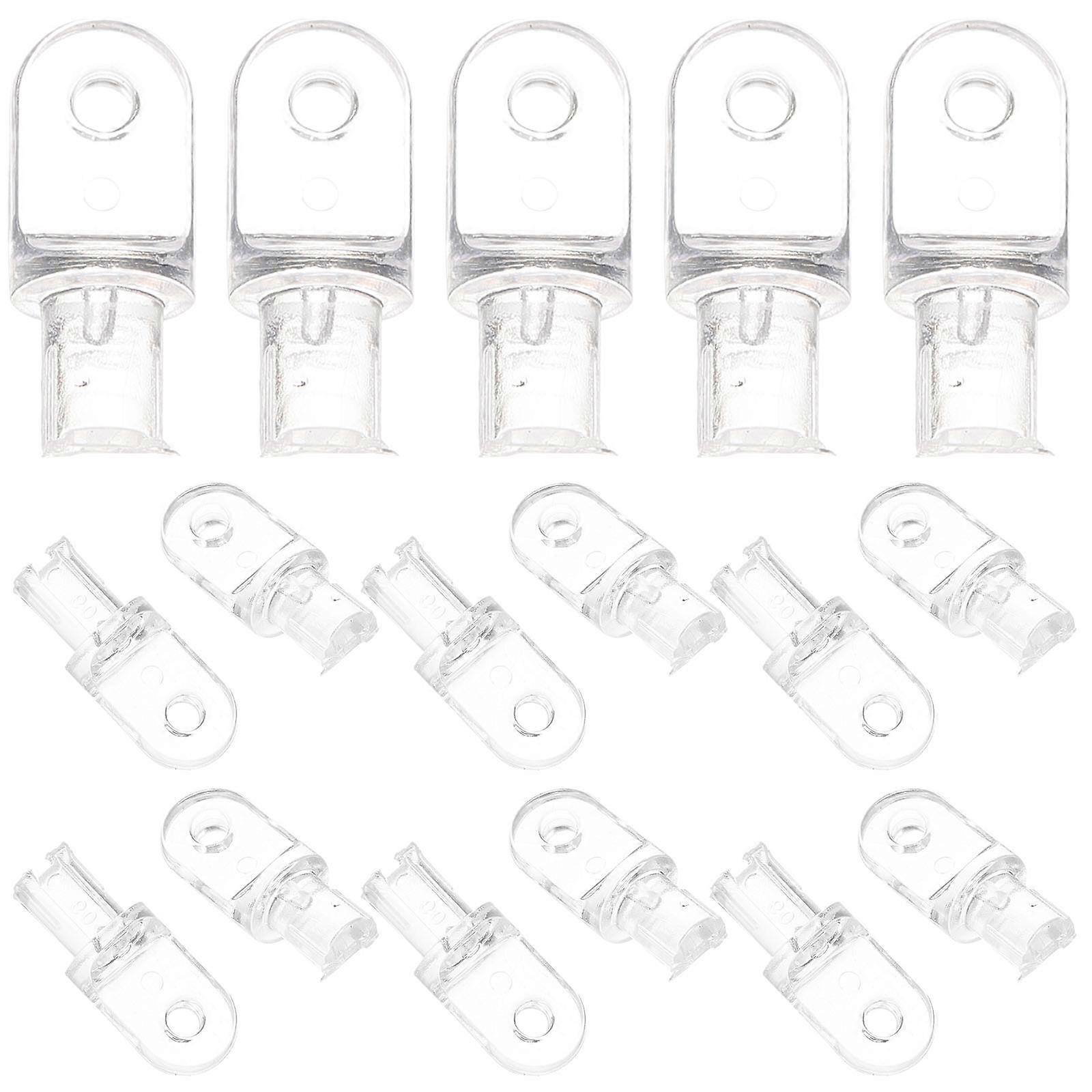 Blind Wand Tip Plastic Hook for Curtain Repair 40Pcs White