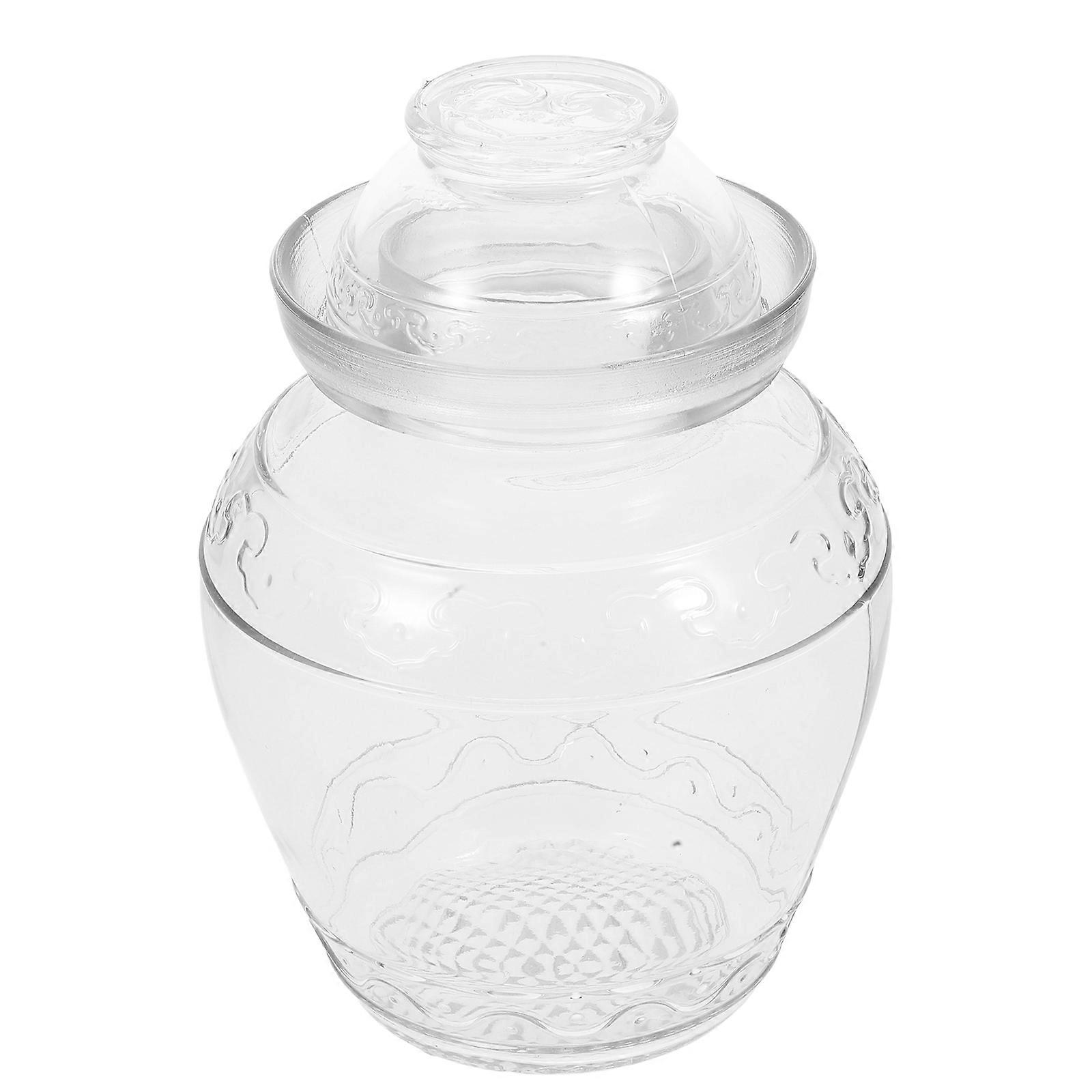 Sealed Pickle Jar for Storage Large Capacity Glass Pickle Vegetable Jar