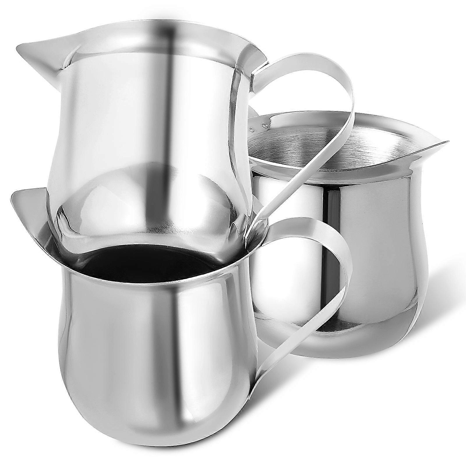 6 Pcs Espresso Milk Cup Designed For Home Coffee Making With Cylindrical Shape And Liquid Pouring Function Silver
