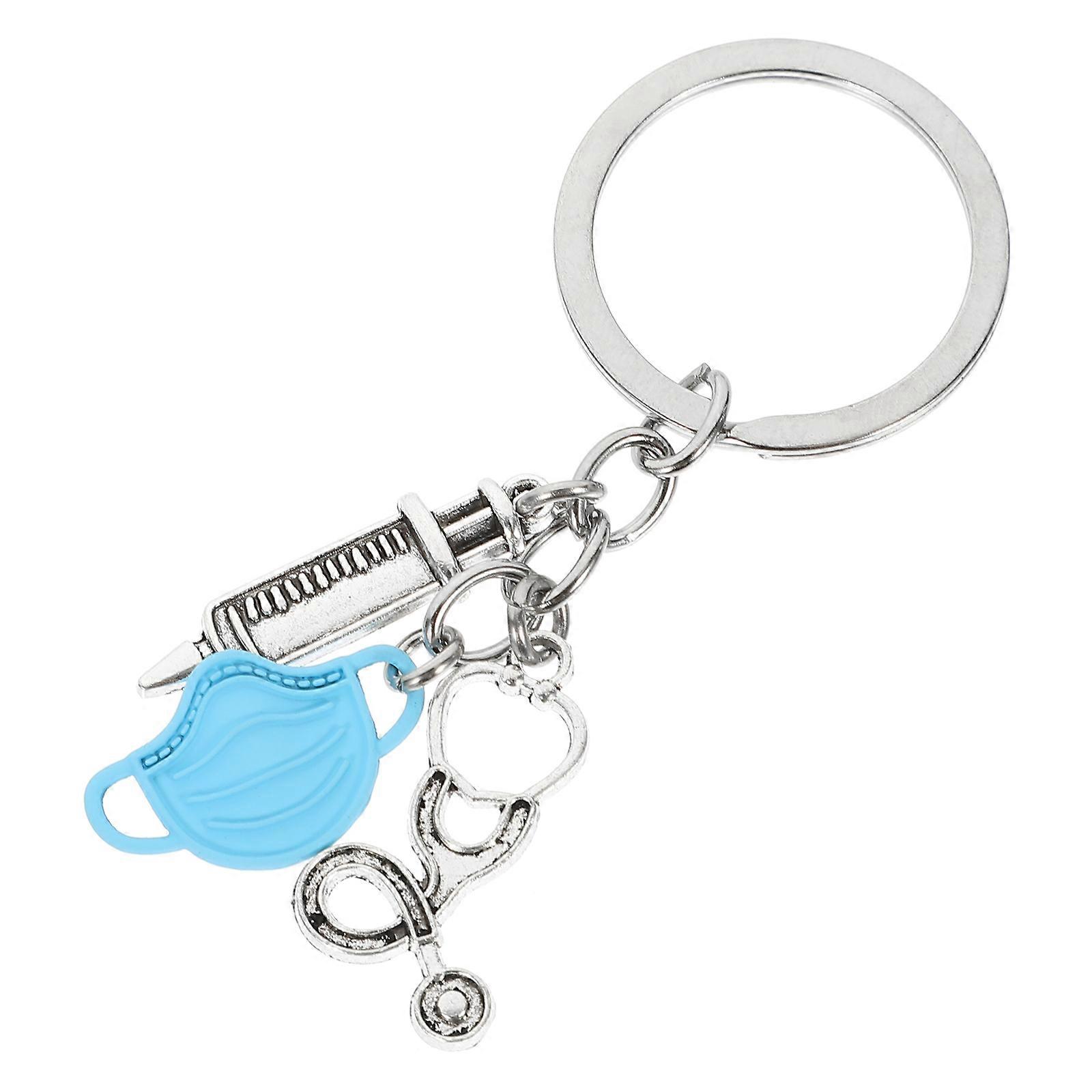 Stethoscope Key Chain for Medical Assistant Decoration 2Pcs Set