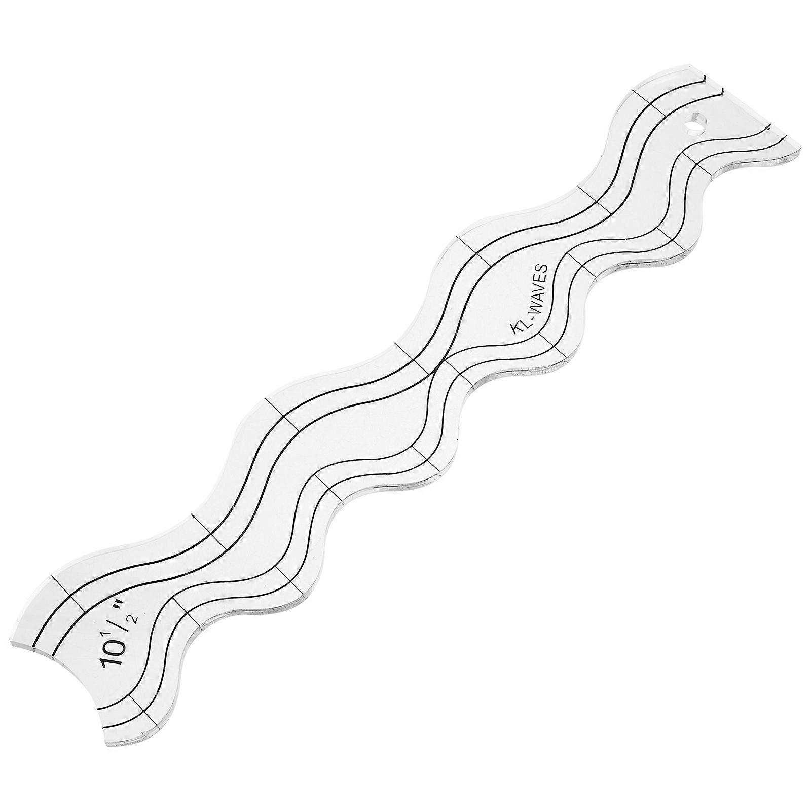 Clear Quilting Template Ruler For Sewing Projects Beginners Multi Color 1Pack Easy To Use