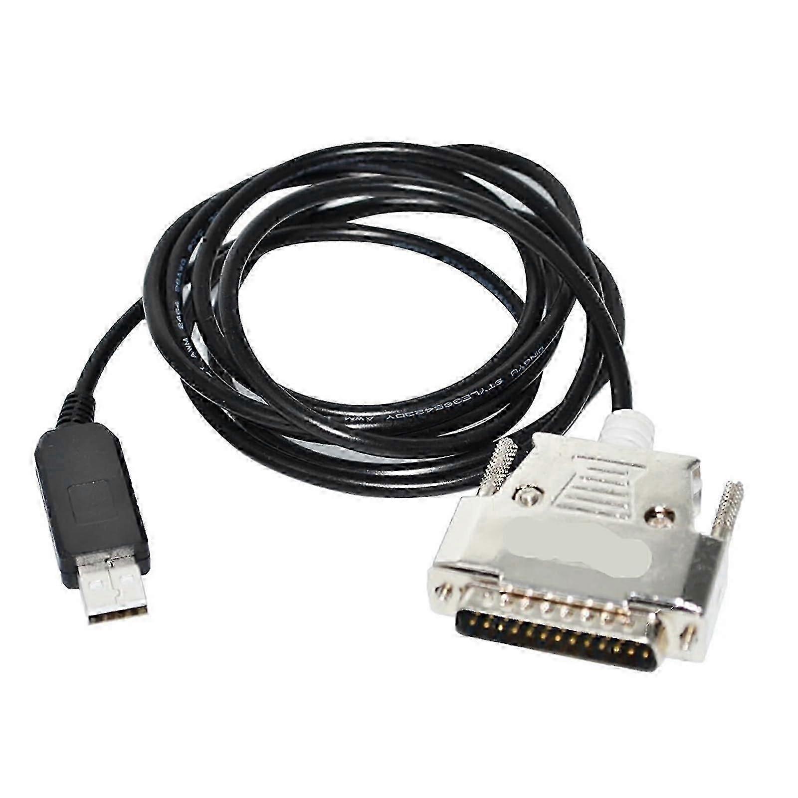 USB to D-SUB 25P DB25 Adapter Male RS232 Serial Communication Cable(5m)