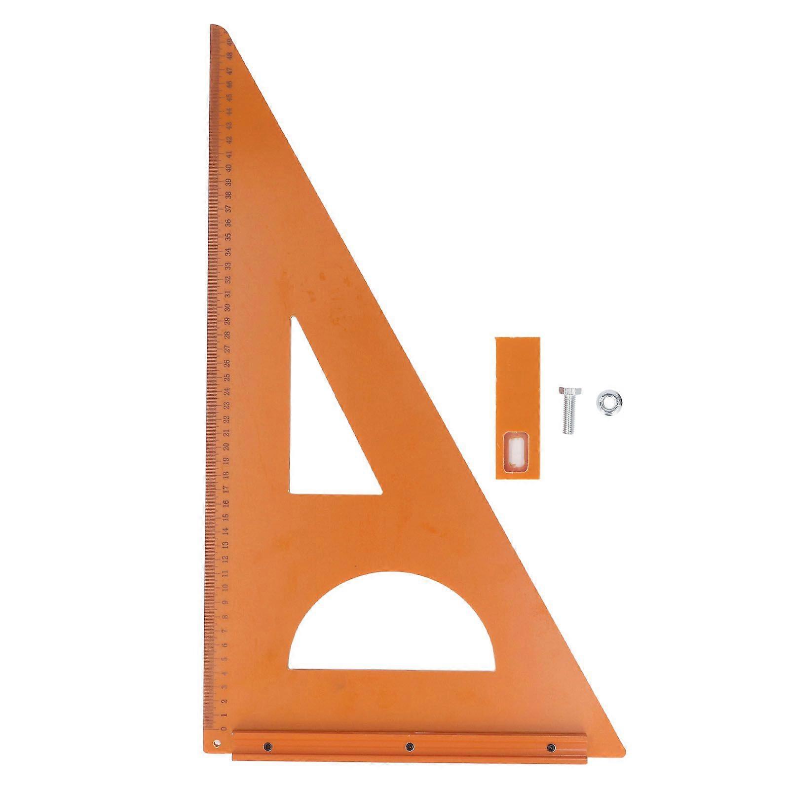 Carpenter Square Ruler 50x30cm Engineering Plastic Plate 90 Right Angle Triangle Square Carpenter Tool