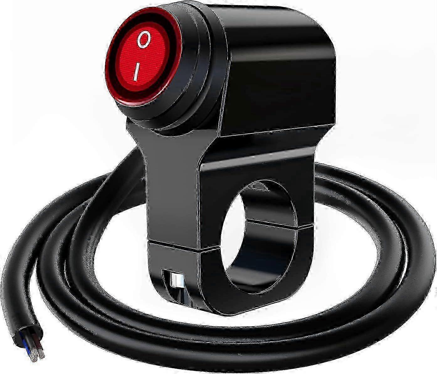 12V Motorcycle ATV Waterproof Handlebar Headlight Switch, Motorcycle Handlebar Headlight Switch, LED Fog Spot Light On/Off Switch