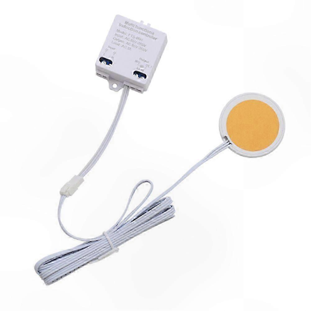 LED Touch Switch for Cabinet Lighting, 85V-265V AC, Fits 40mm Wood Thickness, Hidden Installation Solution