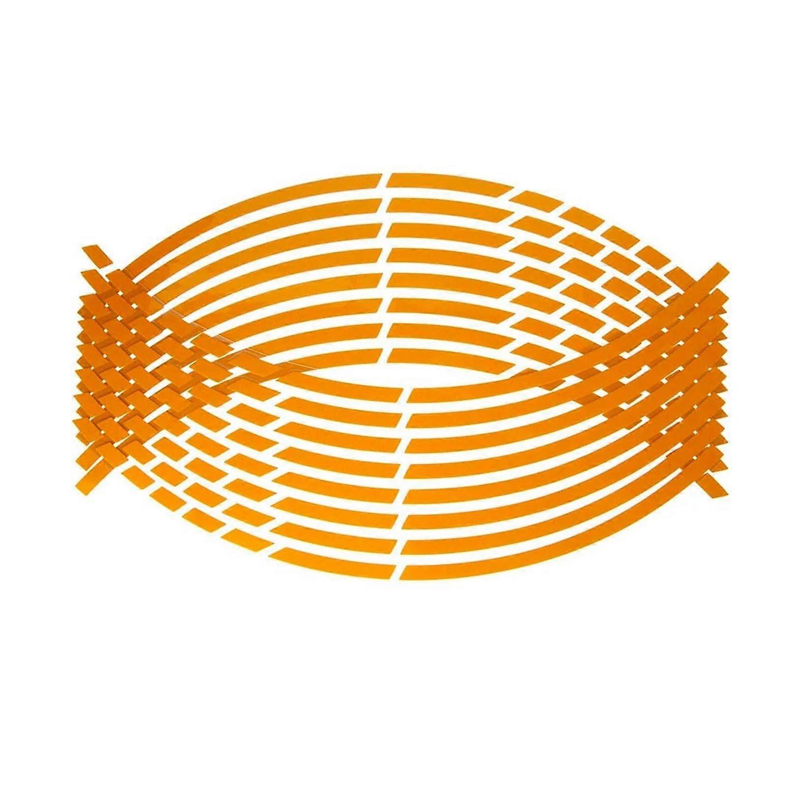 Reflective Yellow Rim Tape For Motorcycle And Car, Wheel Decoration, Hub Decals, Motorbike Auto Decals