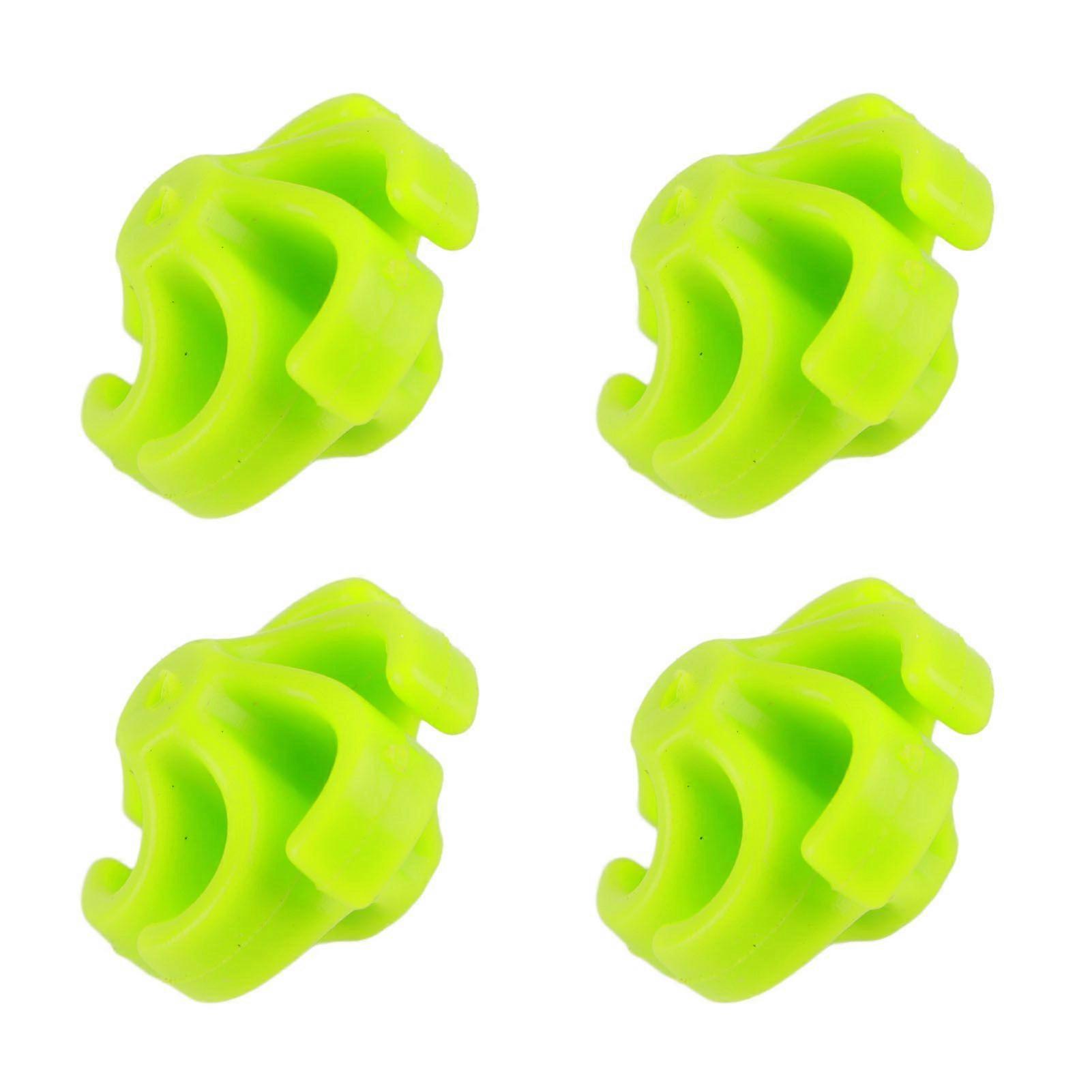 4Pcs Archery Bow String Stabilizer Rubber Recurve Compound Bow Bowstring Silencer Shock Dampener Green