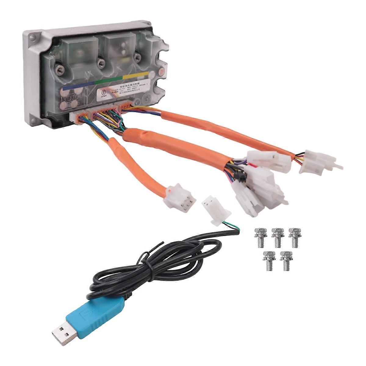 Intelligent Programmable EM100GTS 72360S 200A 3kw Brushless DC Controller QS Motor Electric Motorcyc