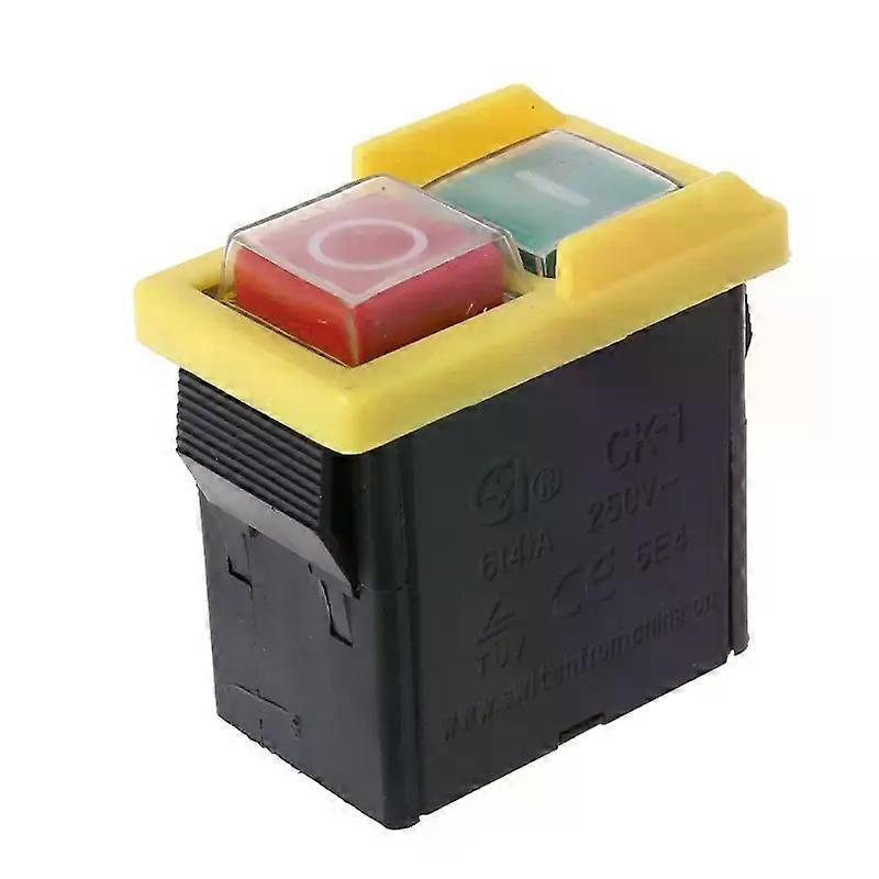 250V 6A AC Waterproof Button Machine Saw Blade Drilling Machine Open And Close Switch Control Box Electromagnetic M4YD