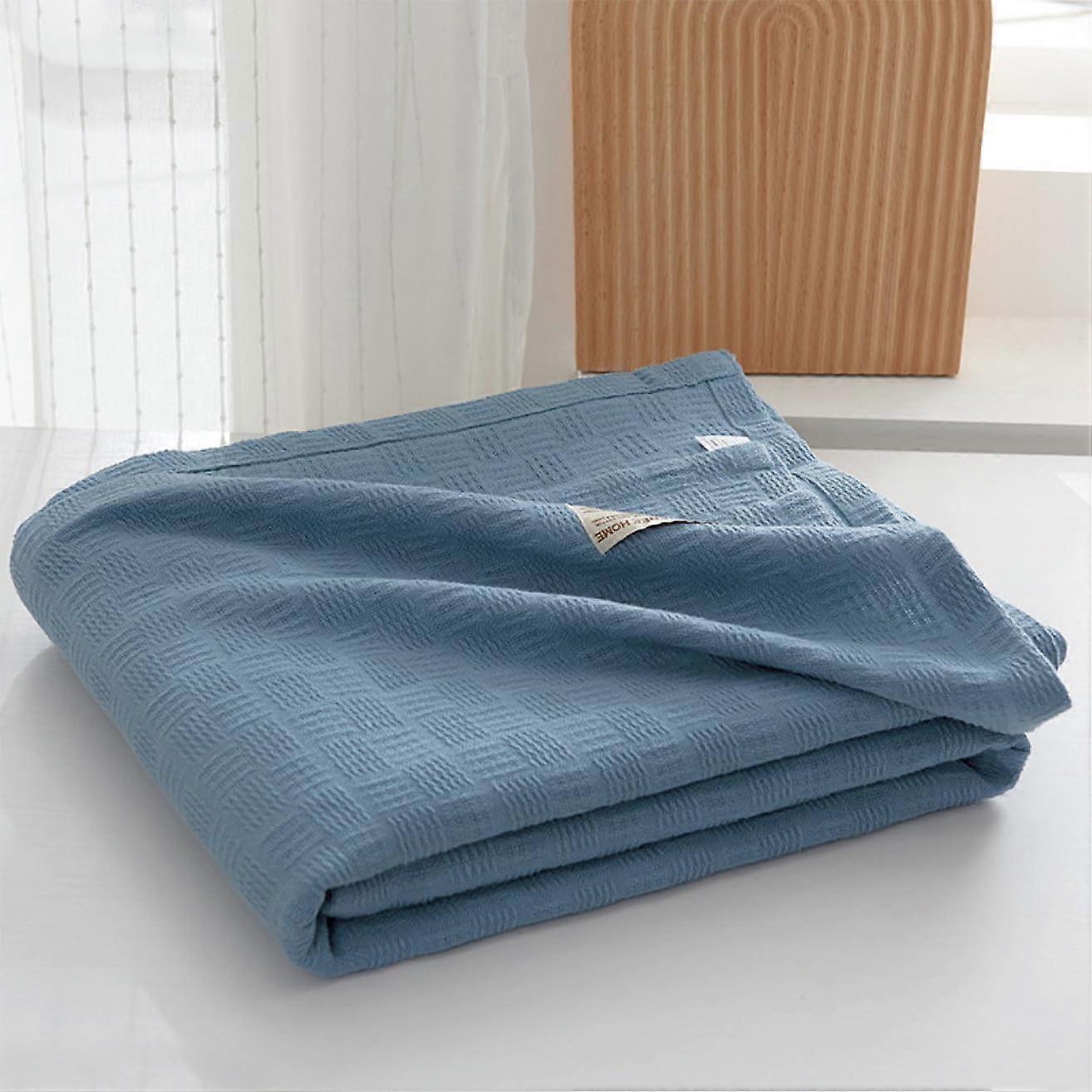 Quilt Blanket, Double Size 180x200 cm, Single Size 100x150 cm, Lightweight Towel Gauze, NonShedding Pile, Color 5