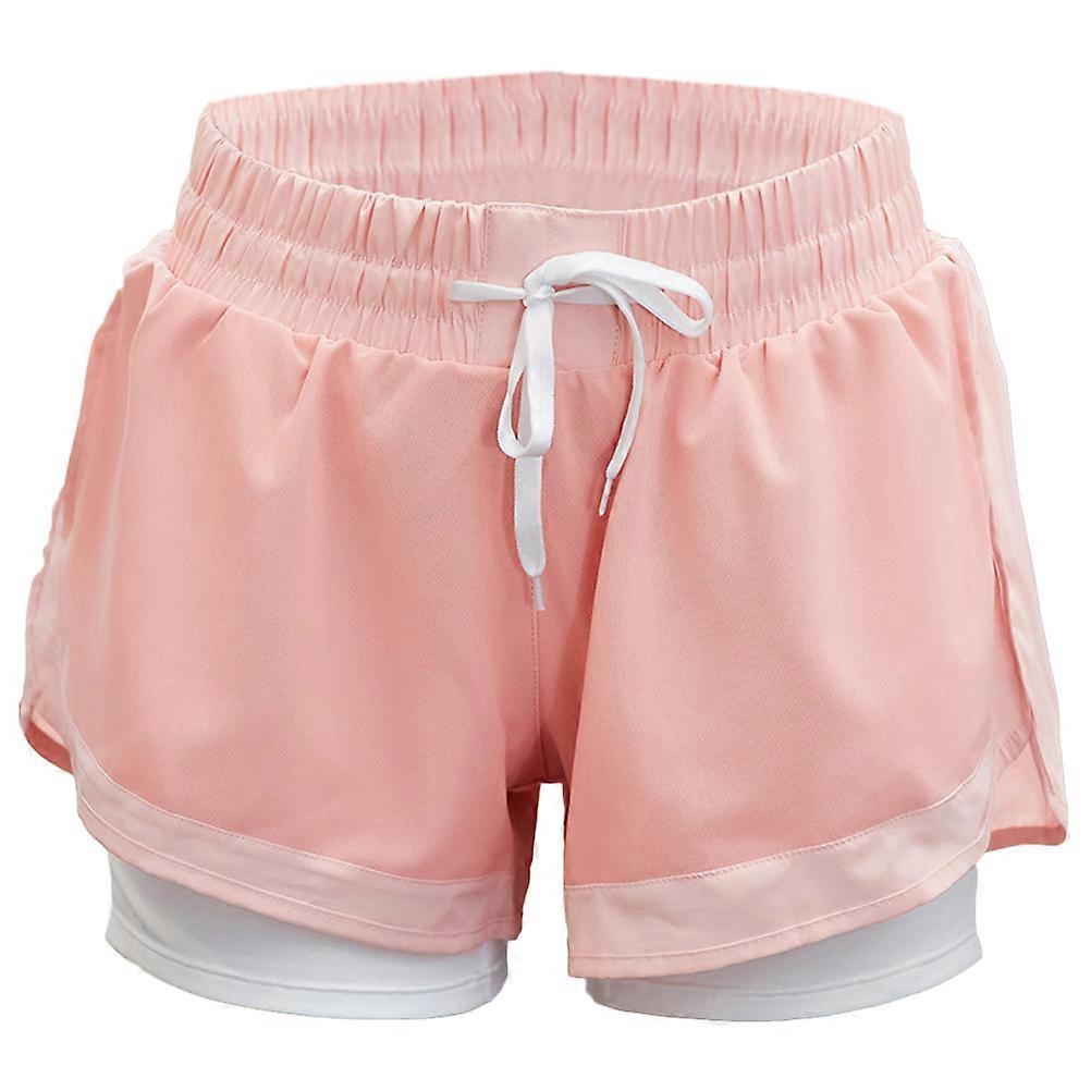 Yoga Shorts with Lining for Running and Gym Training 2 in 1 Shorts for Women