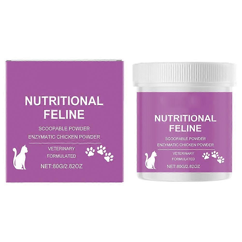 Cat Nutritional Supplement 80g For Kidney Liver Immune Support With Krill Flaxseed Meal Easy To Mix With Food