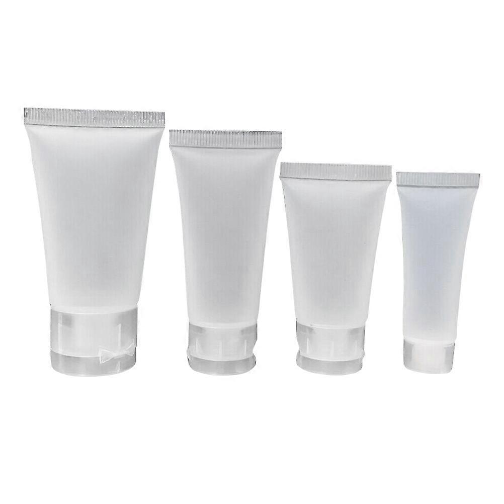 Travel Bottle Hand Cream Sub Bottle for Storage Use 4Pcs White Pack