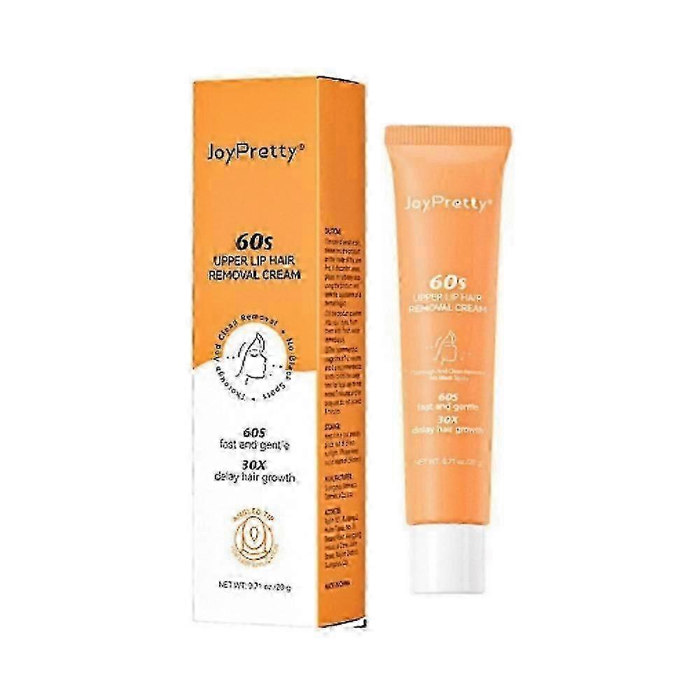 Crème dépilatoire visage 1 à 3 fois plus douce et indolore pour la lèvre supérieure, action rapide et efficace.