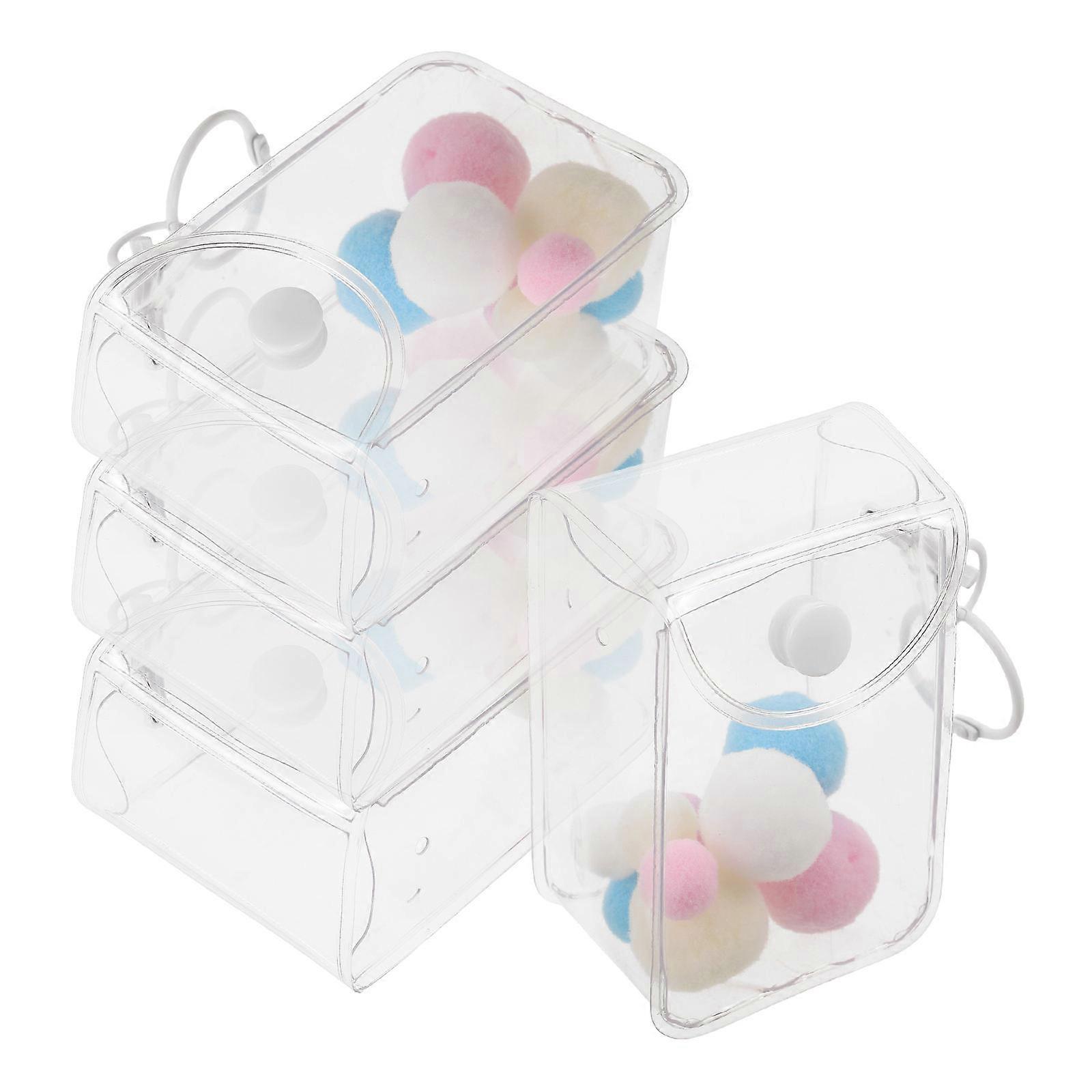 Clear Transparent PVC Figure Display Bag for Storage 12Pcs Mini Doll Organizer