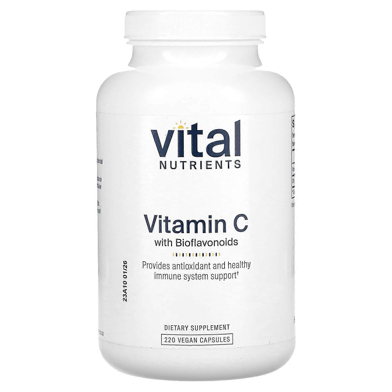 Vitamin C With Bioflavonoids, 220 Vegan Capsules