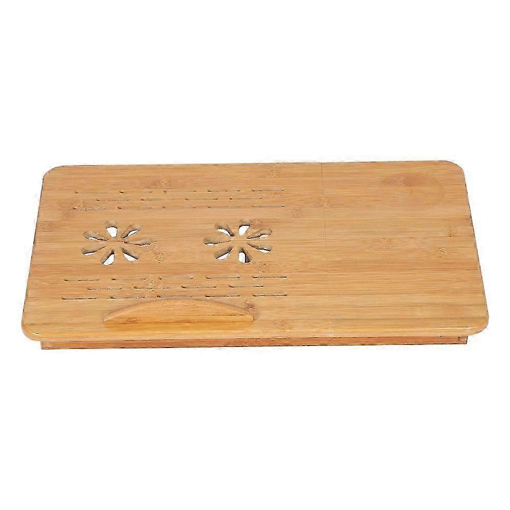 1Pc Adjustable Bamboo Rack Shelf Dormitory Bed Lap Desk Portable Book Reading Tray Stand