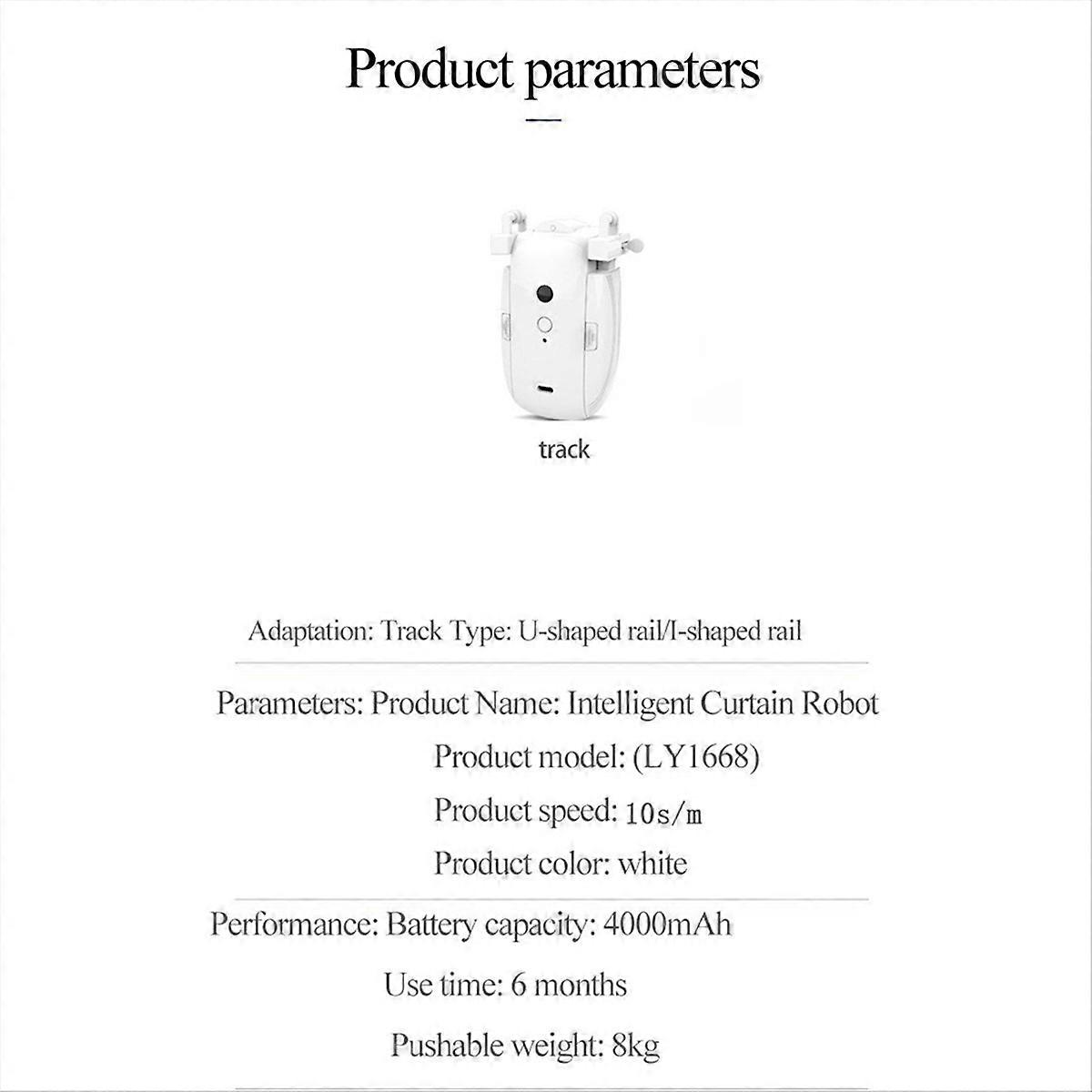 Dual TUYA Smart WiFi Vorhänge Roboter / U-Rail Schienen Vorhangöffner