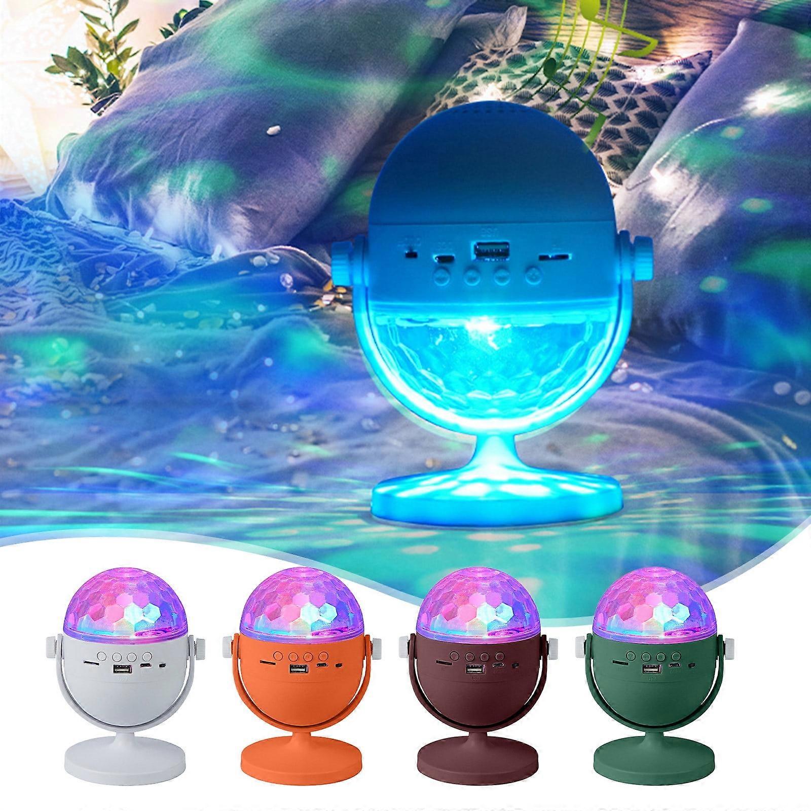 Jacenvly 2024 New Alarm Clock Radio with Bluetooth Speaker, Starry Sky Projector & Stage Light – Green