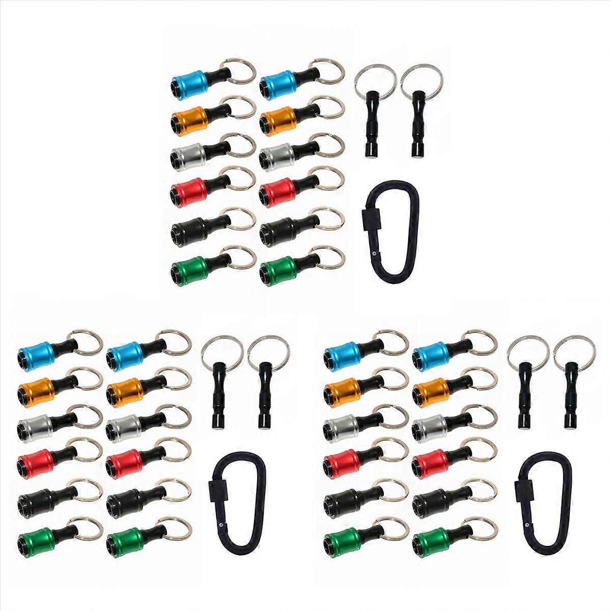 12Pieces Keychain Extension Bar Screwdriver Bit Holder Socket Adapter