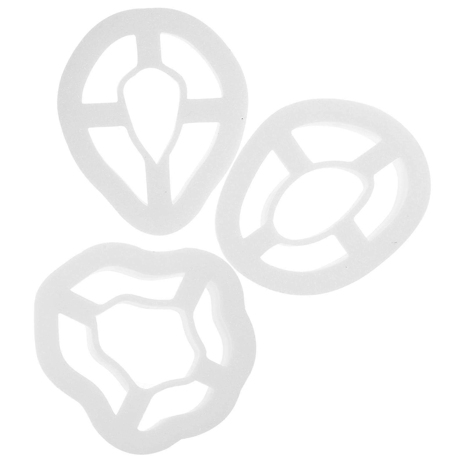 White 3 Pcs Resin Polymer Clay Earring Mold Cutting Machine Multipurpose Simple