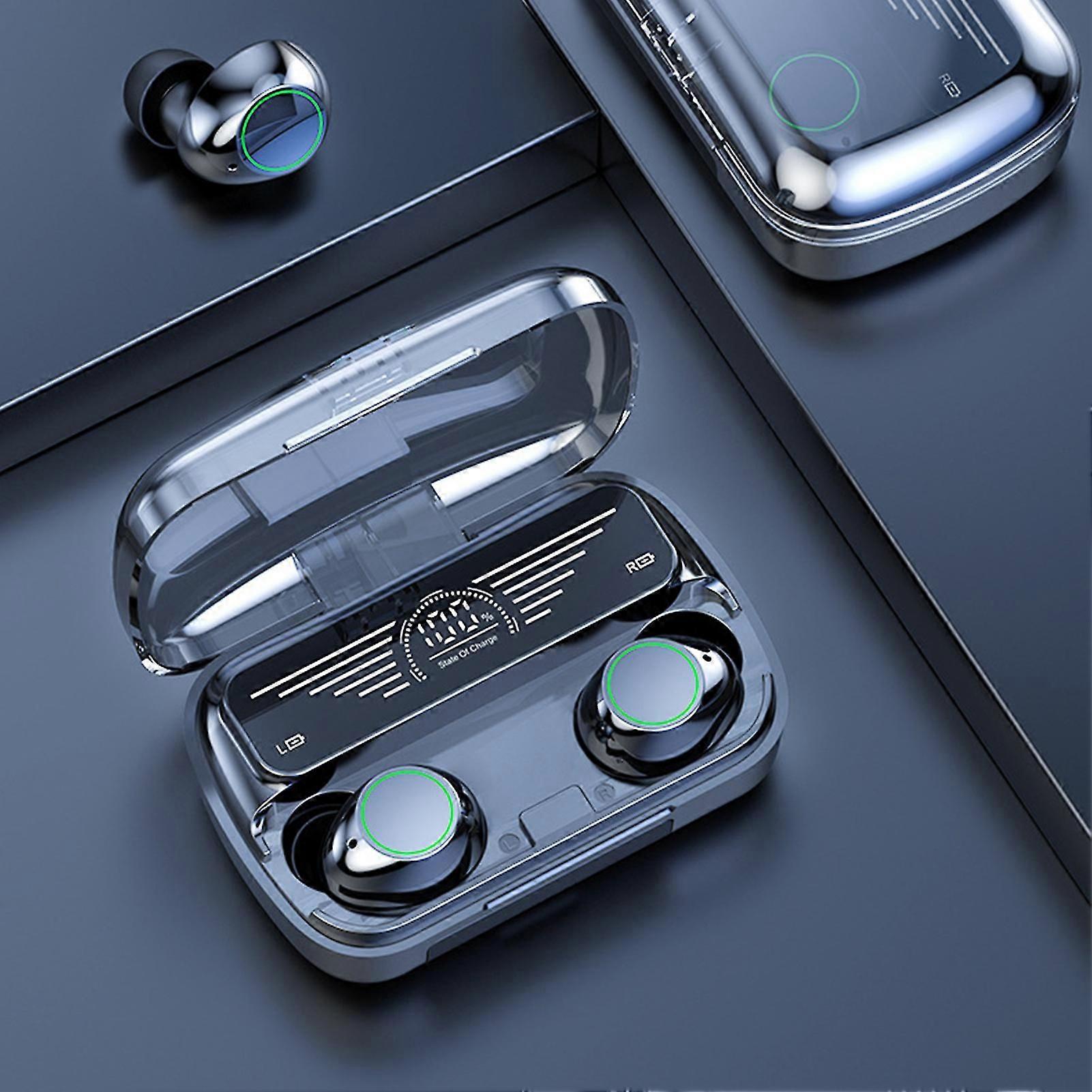 Hifi Sound Wireless Earbuds With Tws Display Built-in Microphone Design For Playing Games Listen To Music