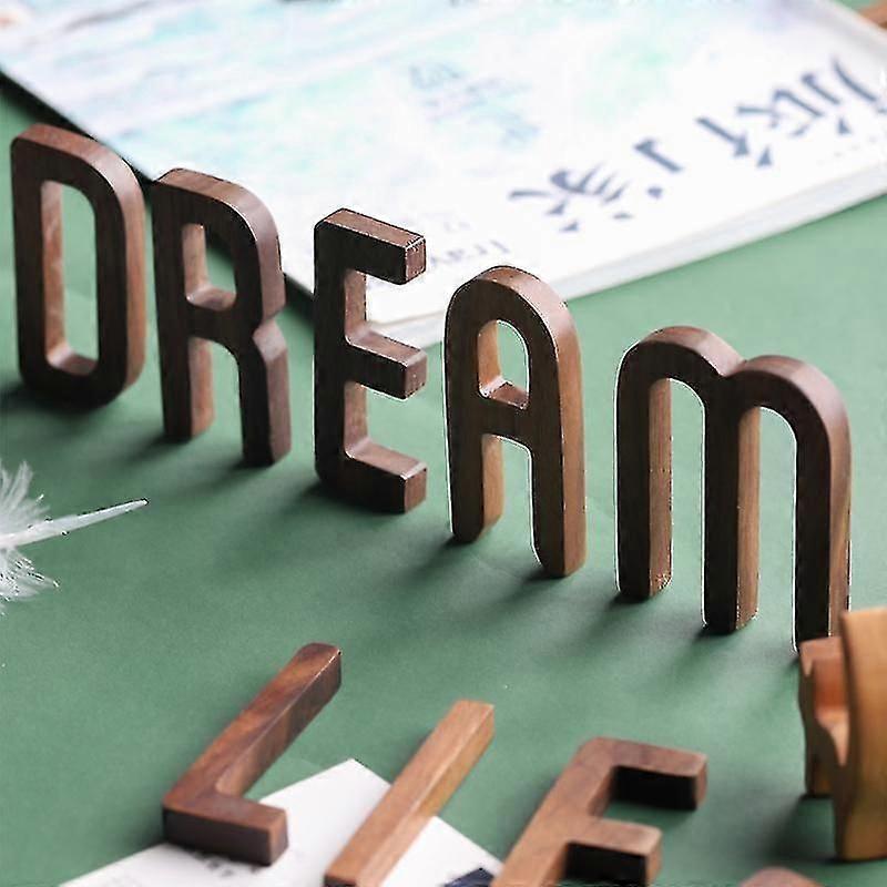 Black Walnut Wood Letters And Numbers 8cm High