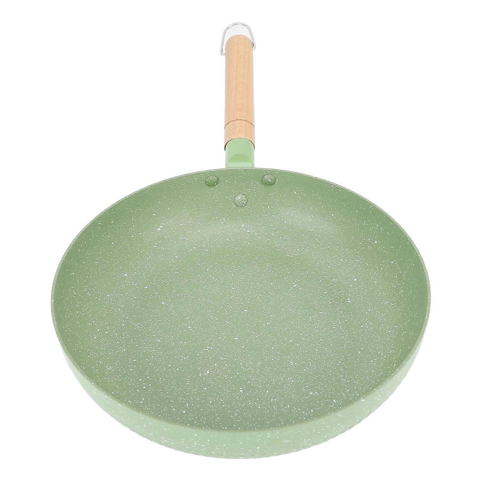 Frying Pan Egg Omelette Pan with Wooden Handle Heat Resistant Induction Egg Skillet Fast Even Heating Style 3 