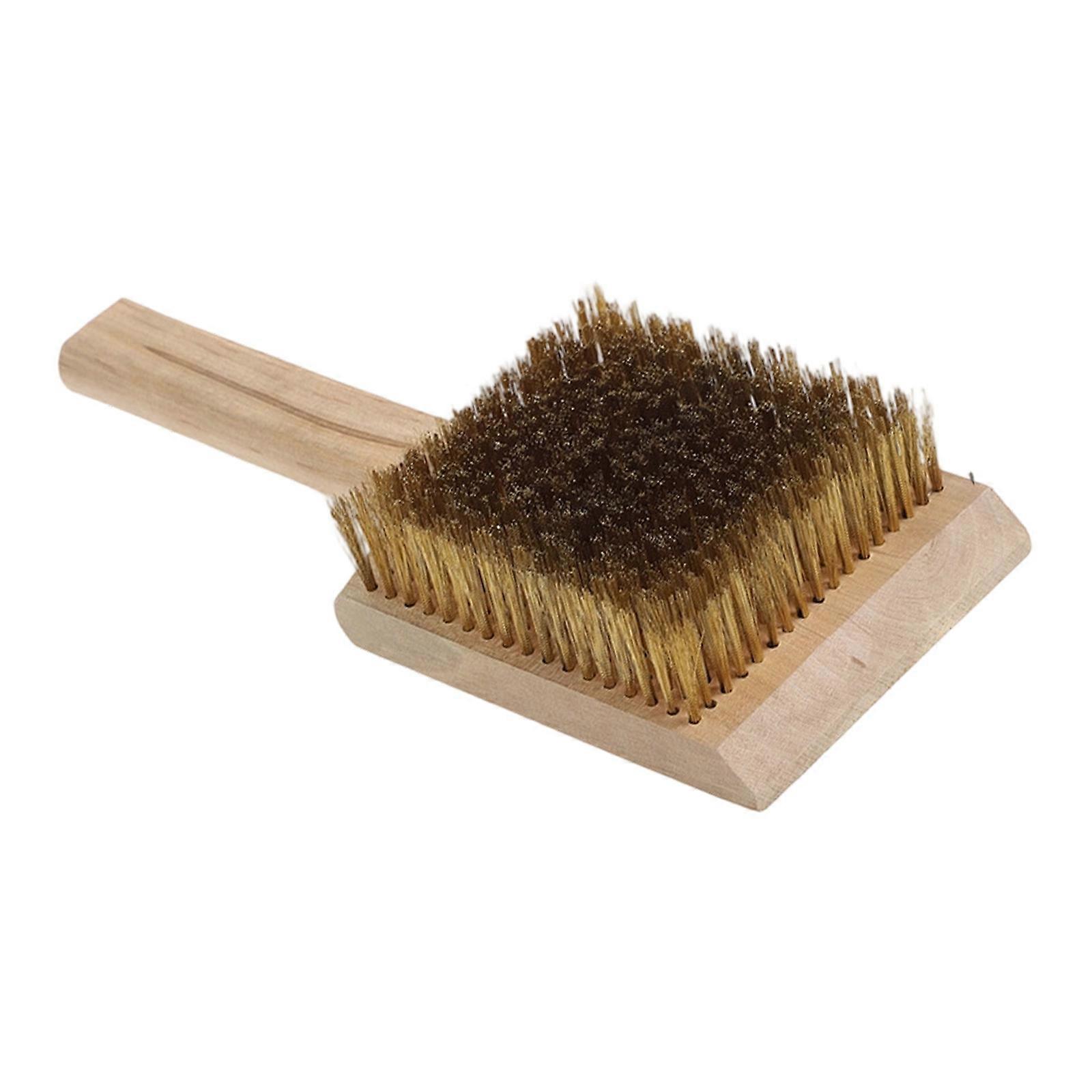 Durability Ski Waxes Brush With Tight Nylons and Brasses Bristles For Effective Snowboard Cleaning And Maintenance Multicolor