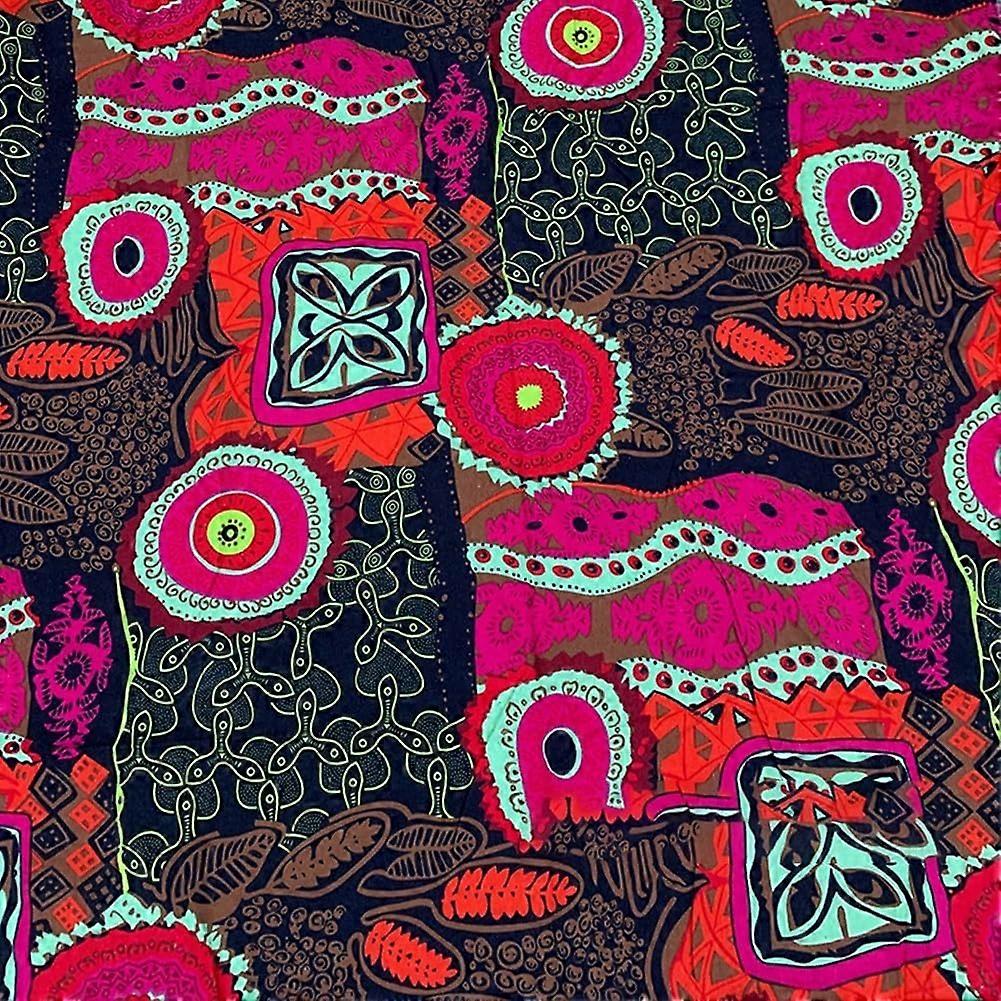 Ethnic Printed Cotton Fabric For Quilting Model 018 100% Cotton Quilt Fabric MultiUse Patchwork Material Colorful