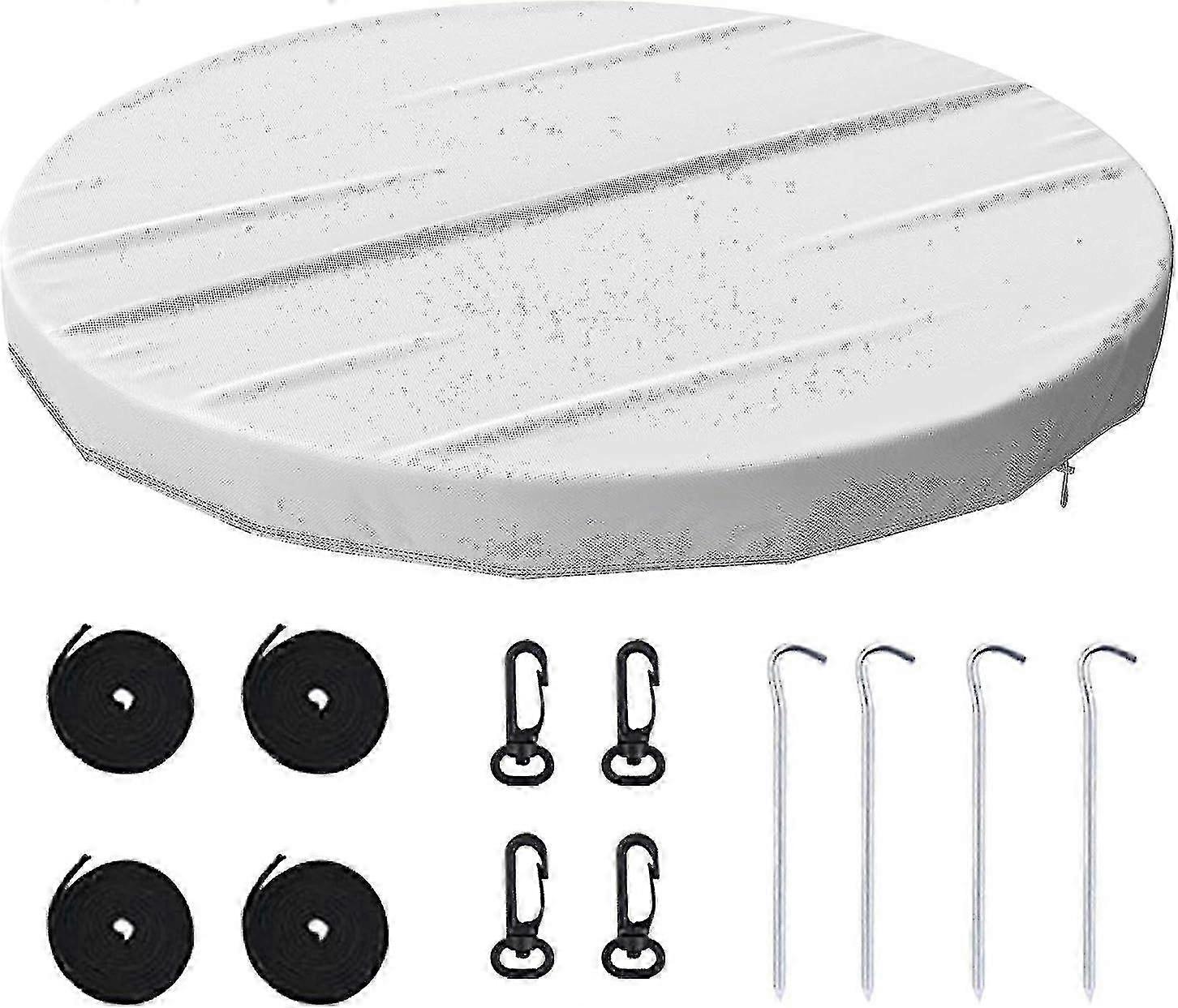 Dustproof swimming pool cover for inflatable round pools