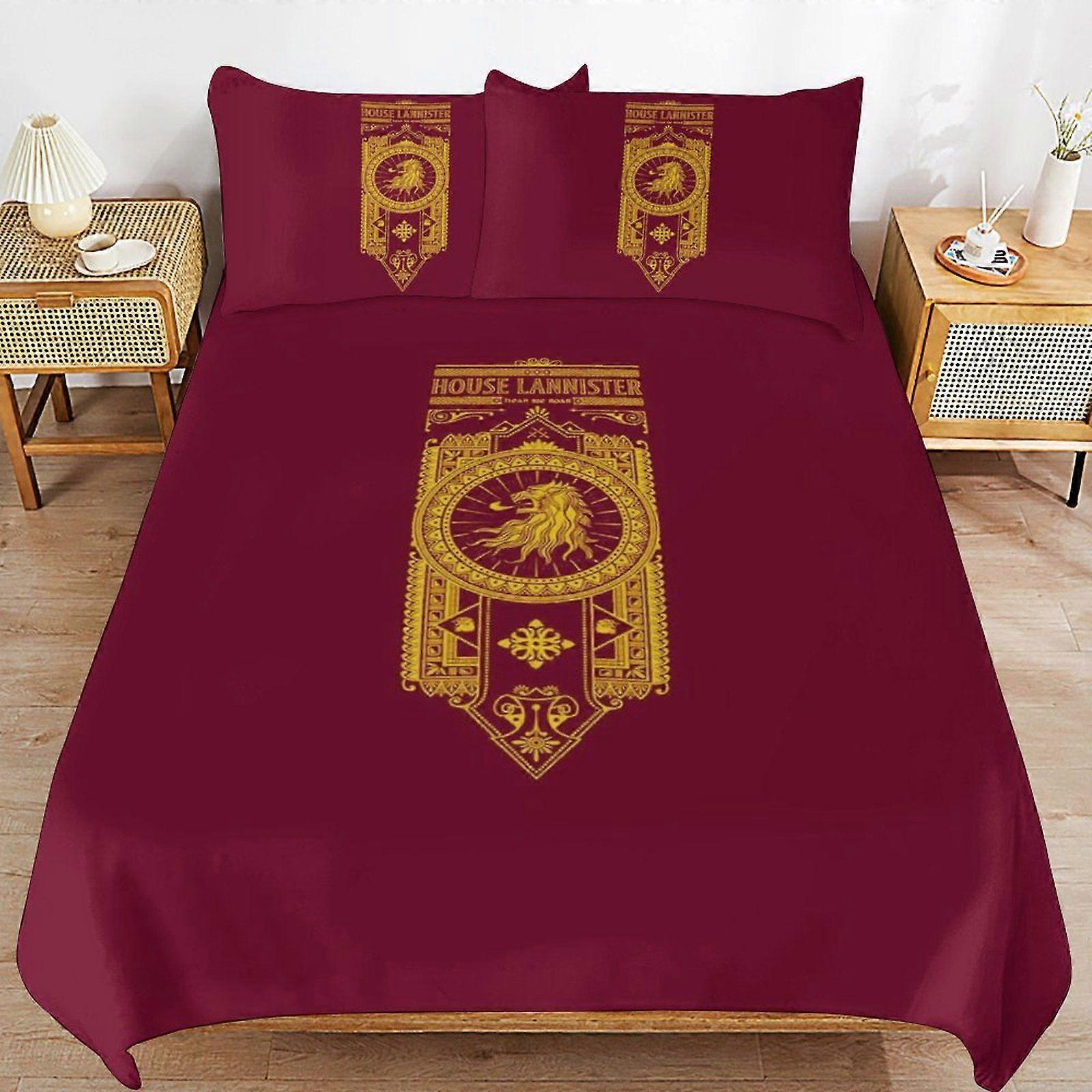 u133 Game of Thrones Hotel Style Sleep Texture Consistent Fabric Secure Fit Closure Duvet Cover Sets Advantage n133