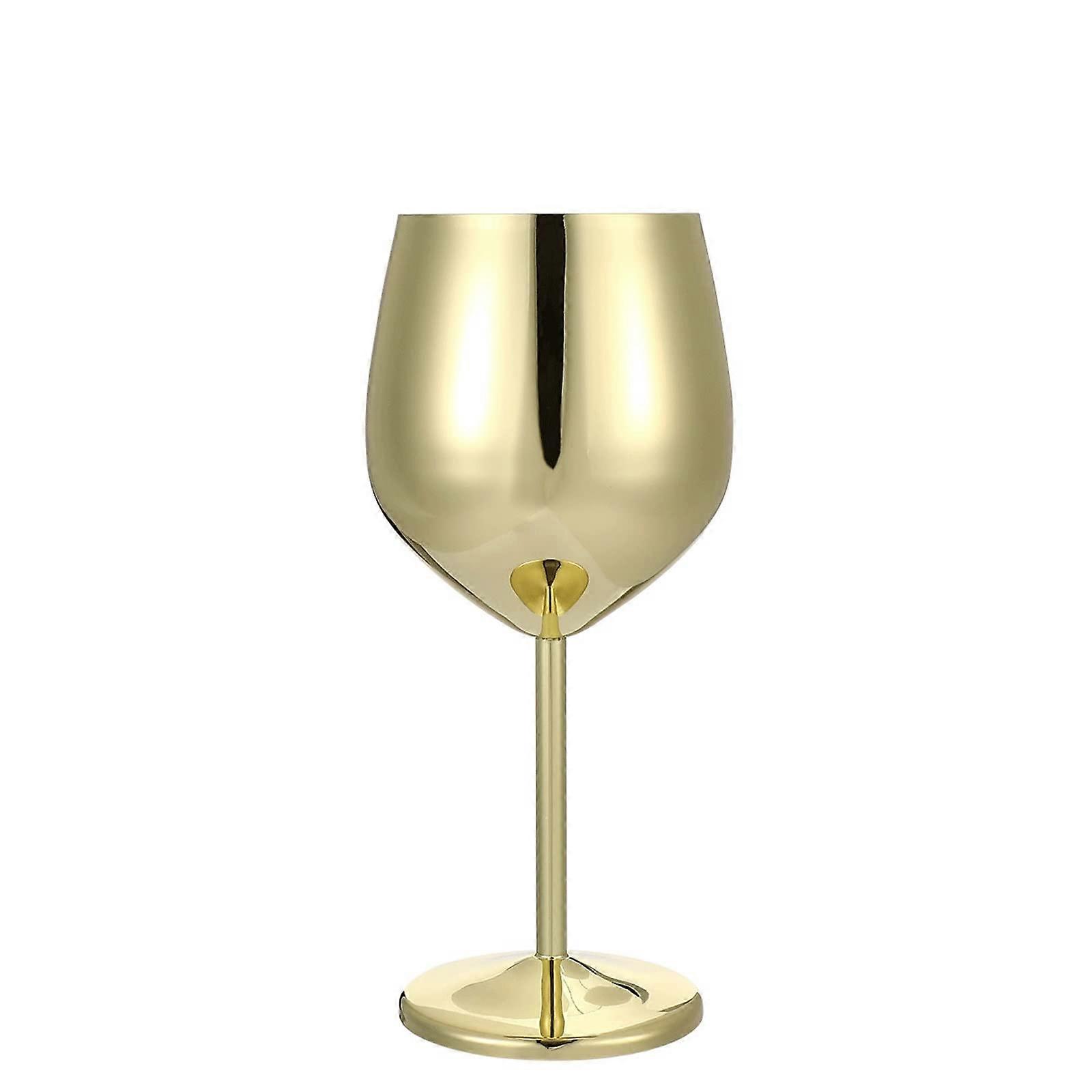 Wine Glasses Stainless Steel Red Goblets Party Goblets With Straws And Brushes