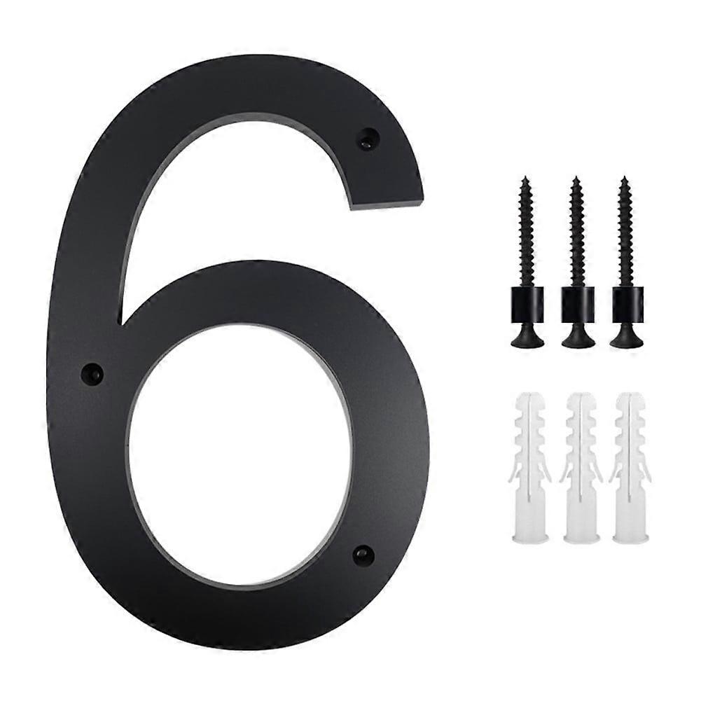 10inch Modern Floating House Numbers Large Black Shadow Home Address Garage Gate