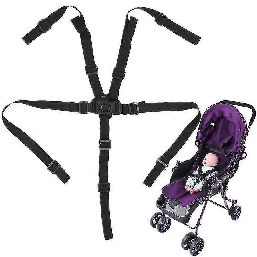 Baby Universal 5 Point Harness Belt Adjustable Strap For Stroller