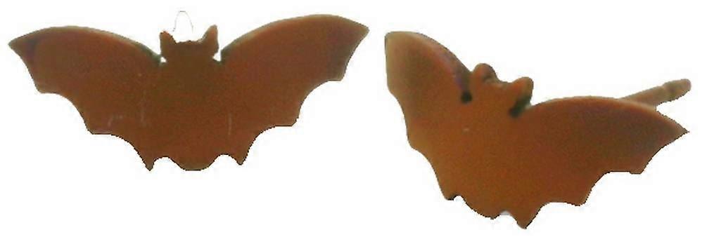 Ti2 Titanium Bat Stud Earrings - Tan