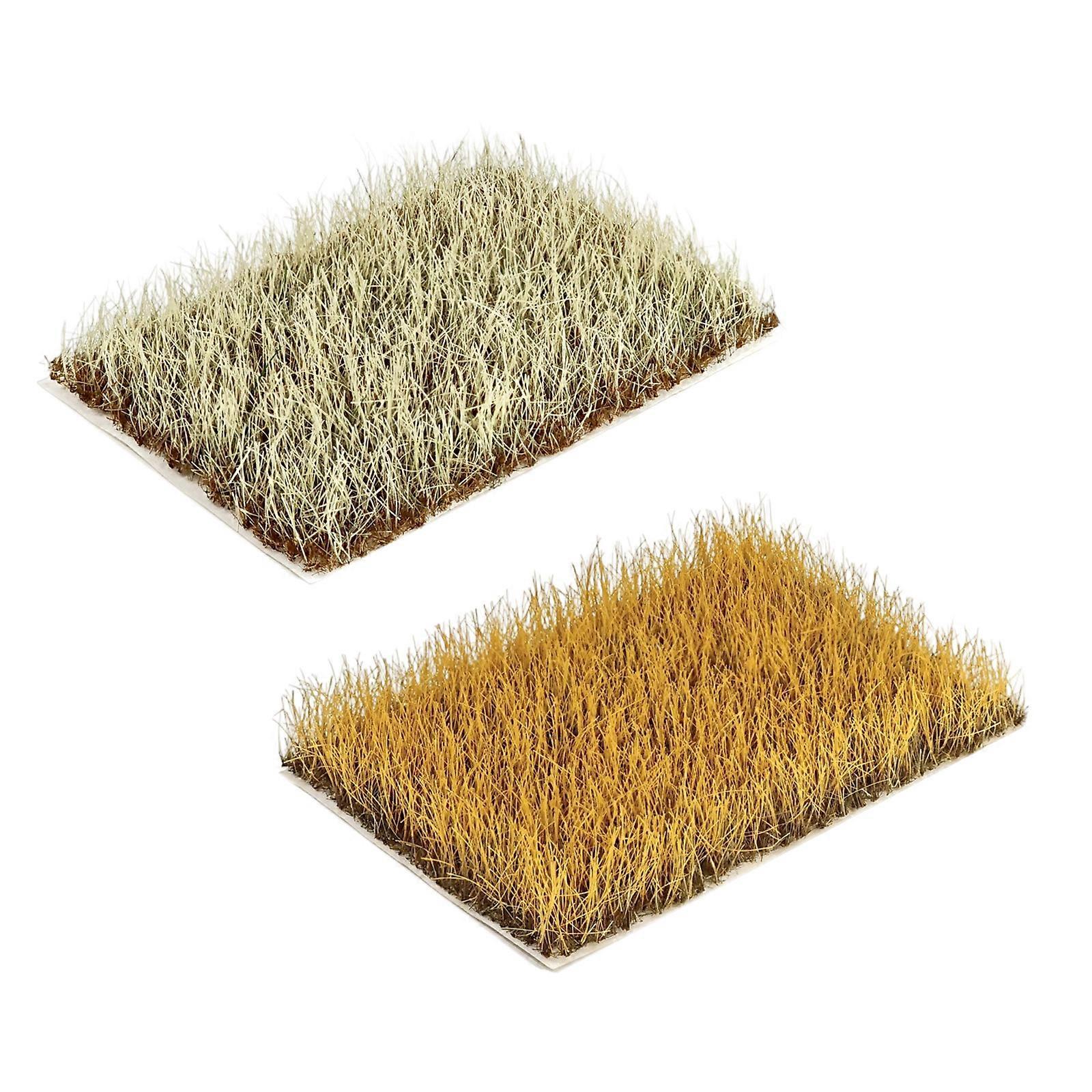 2PCS Realistic Scenery Grass Tufts for Train Layouts Customizable Craft Suitable for Kids and Adult Hobbies Enthusiasts Multicolor