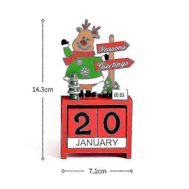 Advent Ornaments for Christmas Tree - Wooden Countdown Calendar Crafts