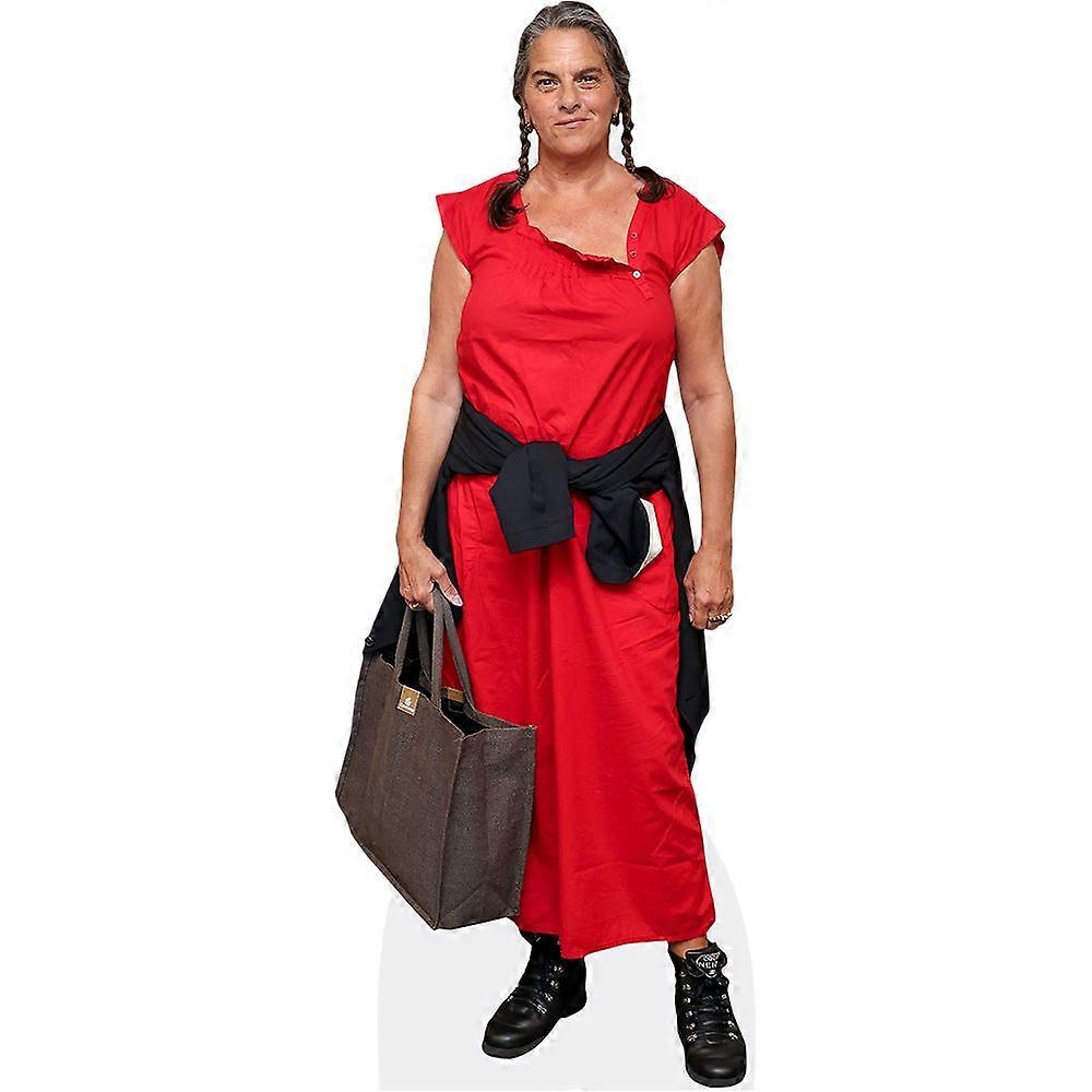 Tracey Emin (Red) Cardboard Cutout (lifesize OR mini size). Standee. Stand Up.