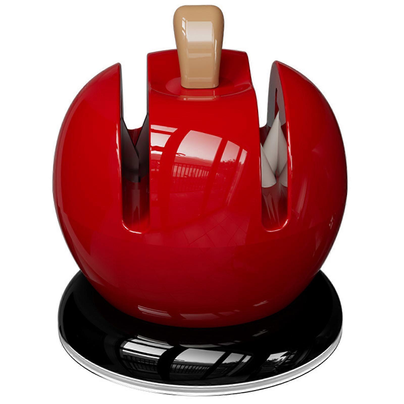 Fruit Shaped Quick Sharpening Tool Whetstone Professional Chefs Cutter Sharpener with Suction Cup Quick Sharpener  Red