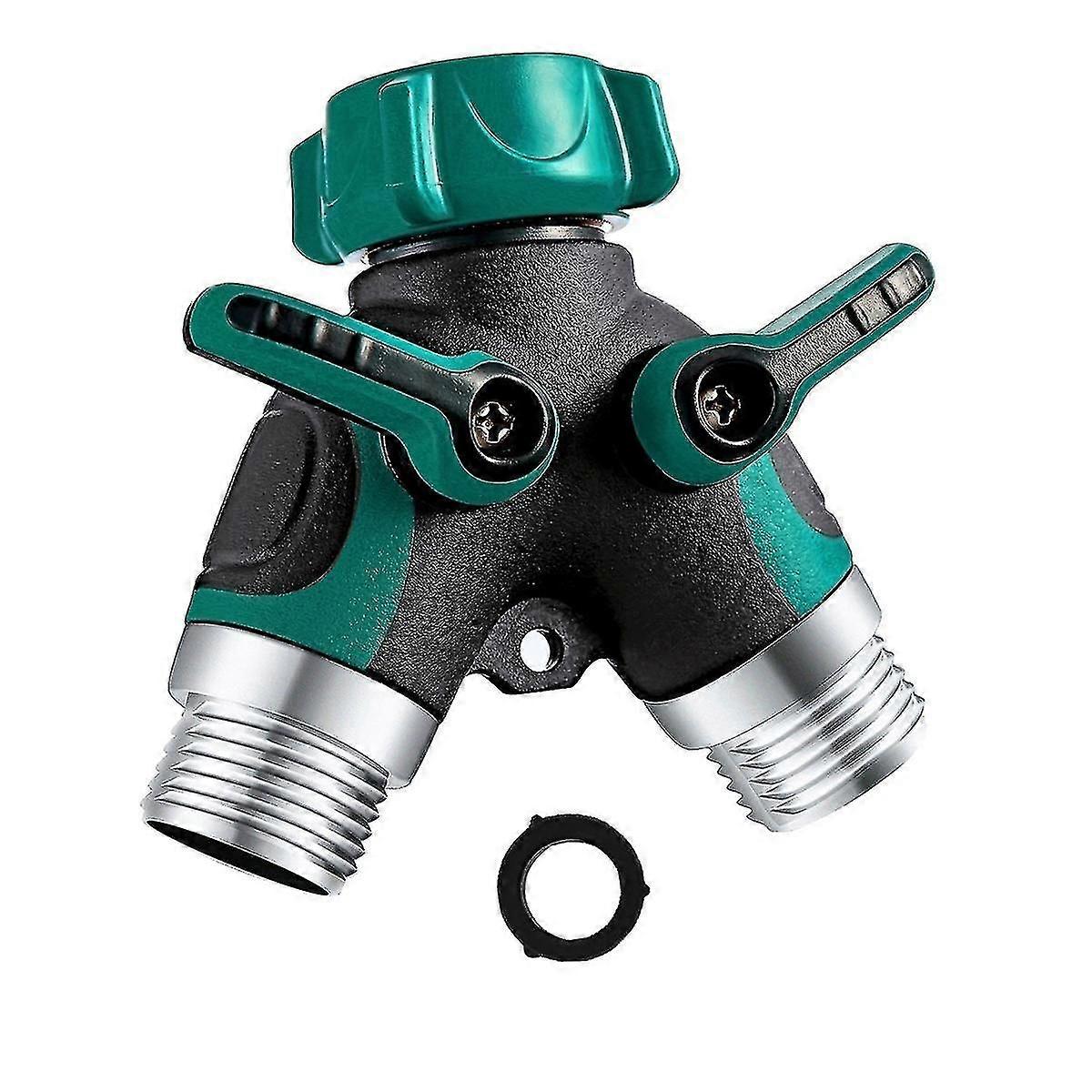 2 Way Y Hose Splitter Connector Garden Hose Splitter With 3/4" Fitting