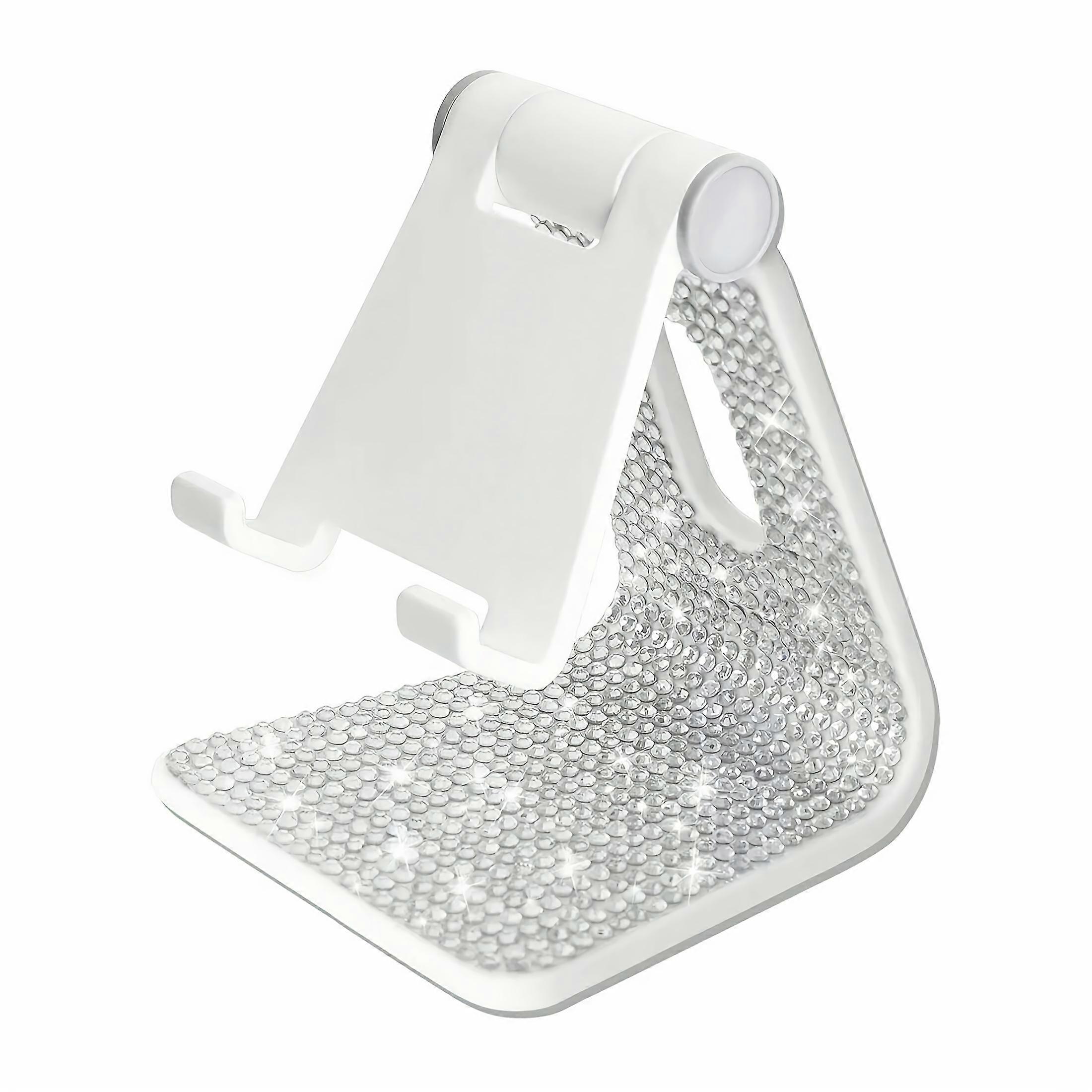 1pc Sparkling Diamond Phone Stand Desktop Stand Compatible with Both Mobile Phones and Tablets