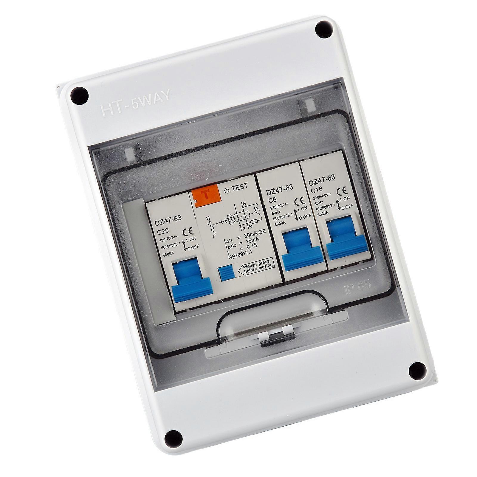 Electrical Distribution Box With Circuit Breaker Plastic Junction Wire Box Waterproof Distribution Protections Box Multicolor